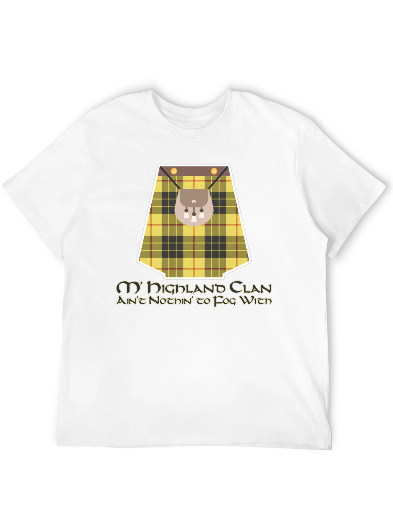 Highland Clan T-Shirt - Scottish Kilt Design