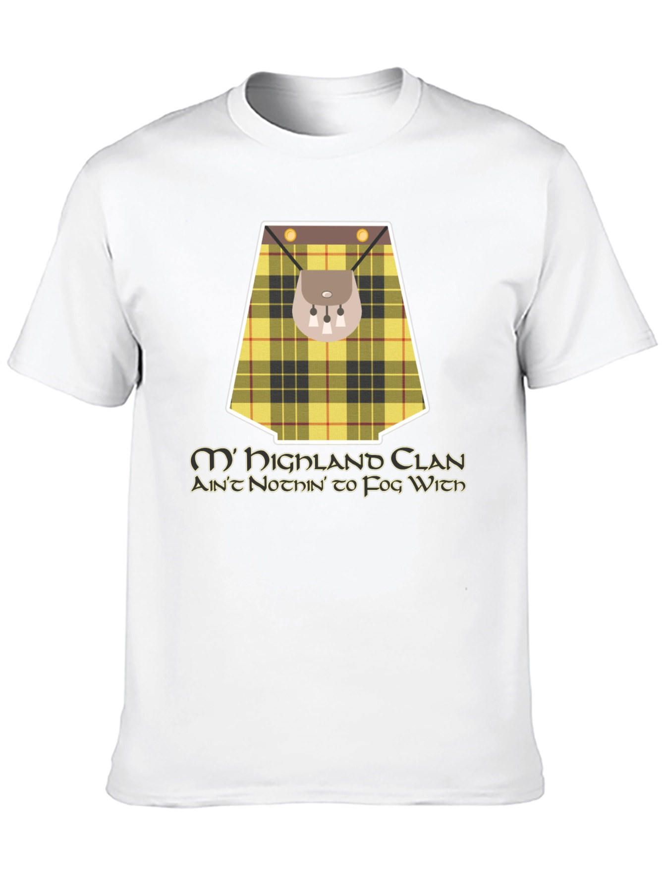 Highland Clan T-Shirt - Scottish Kilt Design