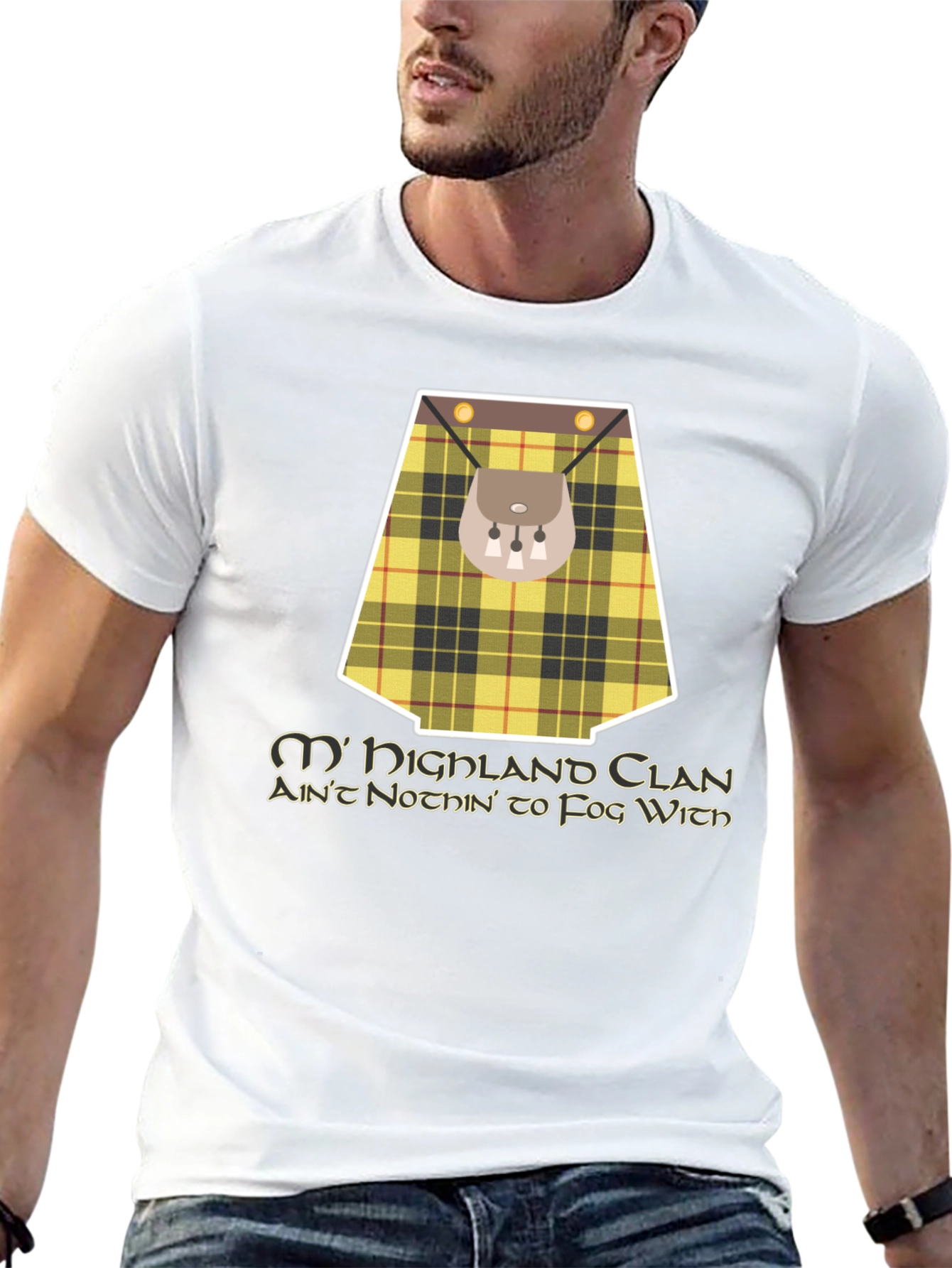 Highland Clan T-Shirt - Scottish Kilt Design