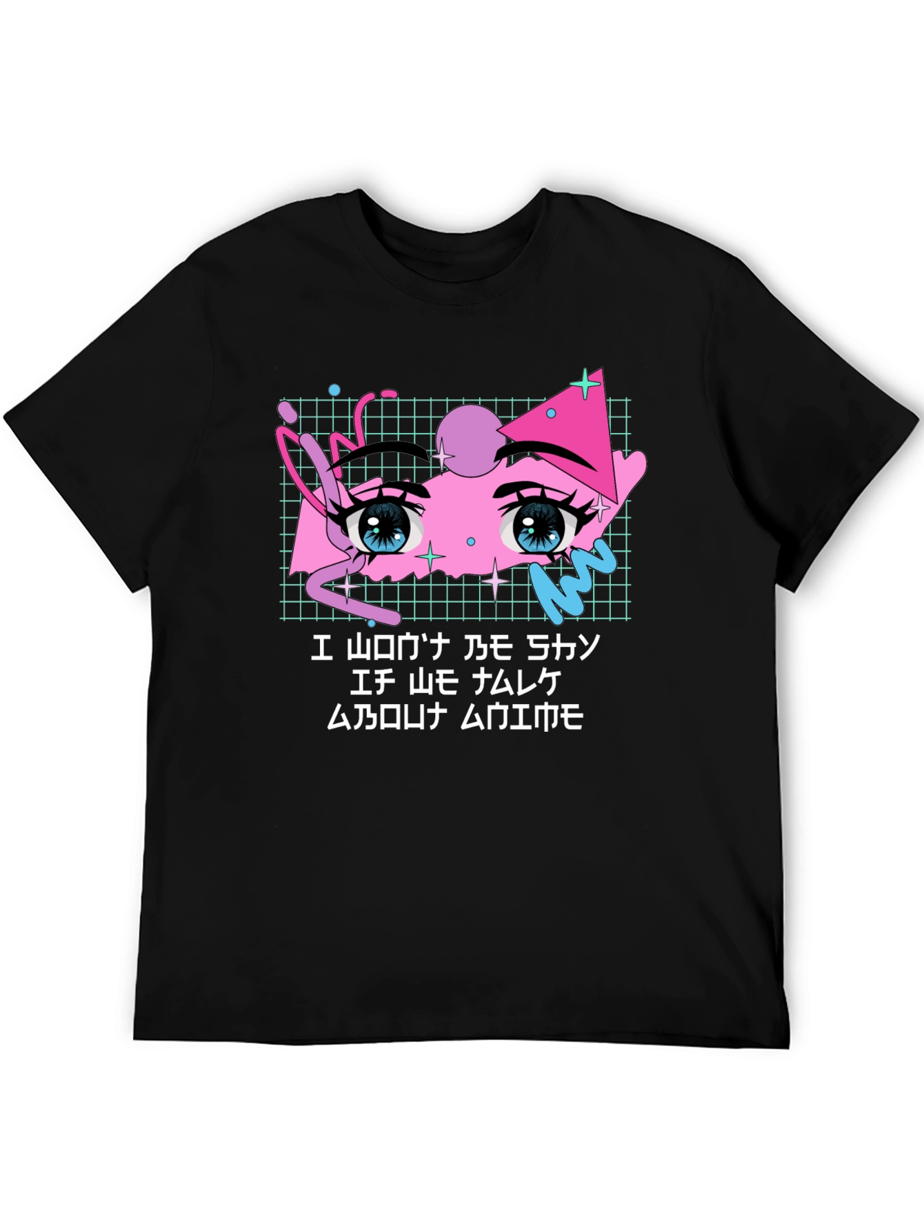 Anime Eye Black T-Shirt - Cool Graphic Tee