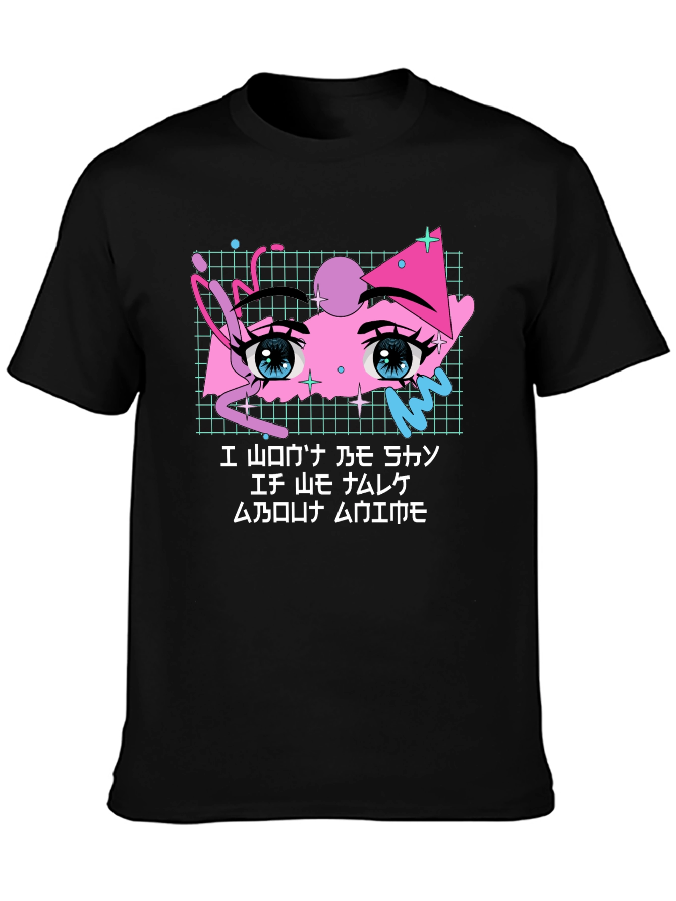 Anime Eye Black T-Shirt - Cool Graphic Tee