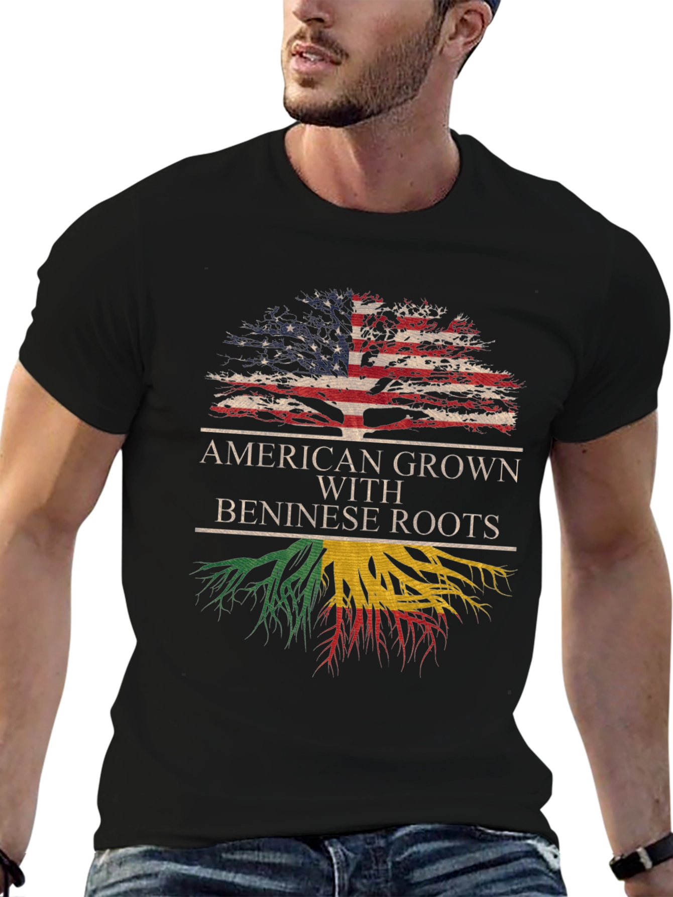 American Grown Beninese Roots T-Shirt