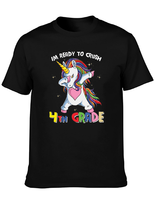 4th Grade Unicorn Dab T-Shirt - Back to School