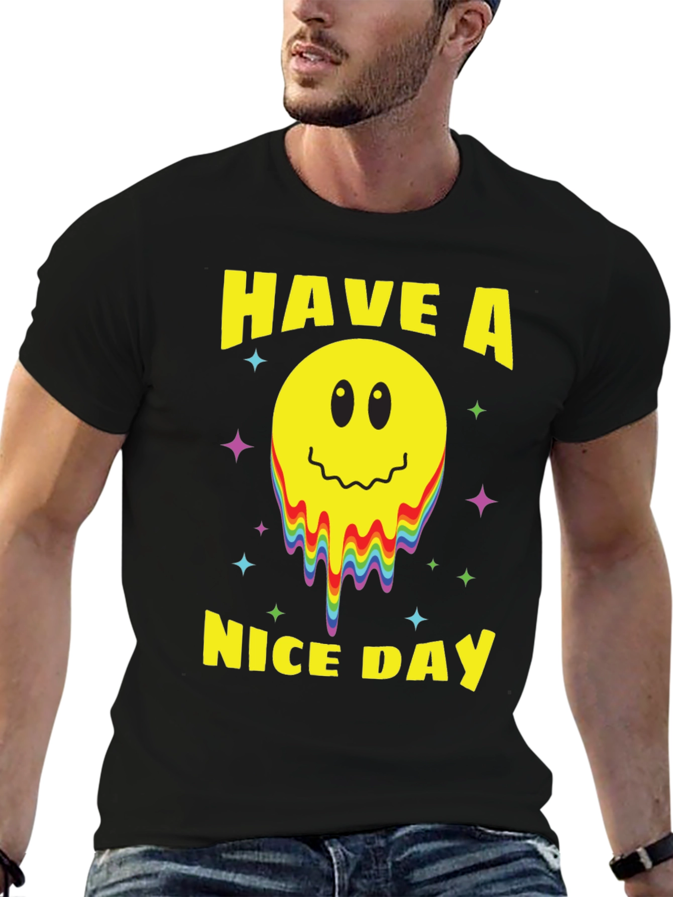 Have A Nice Day Smiley Face Graphic Tee