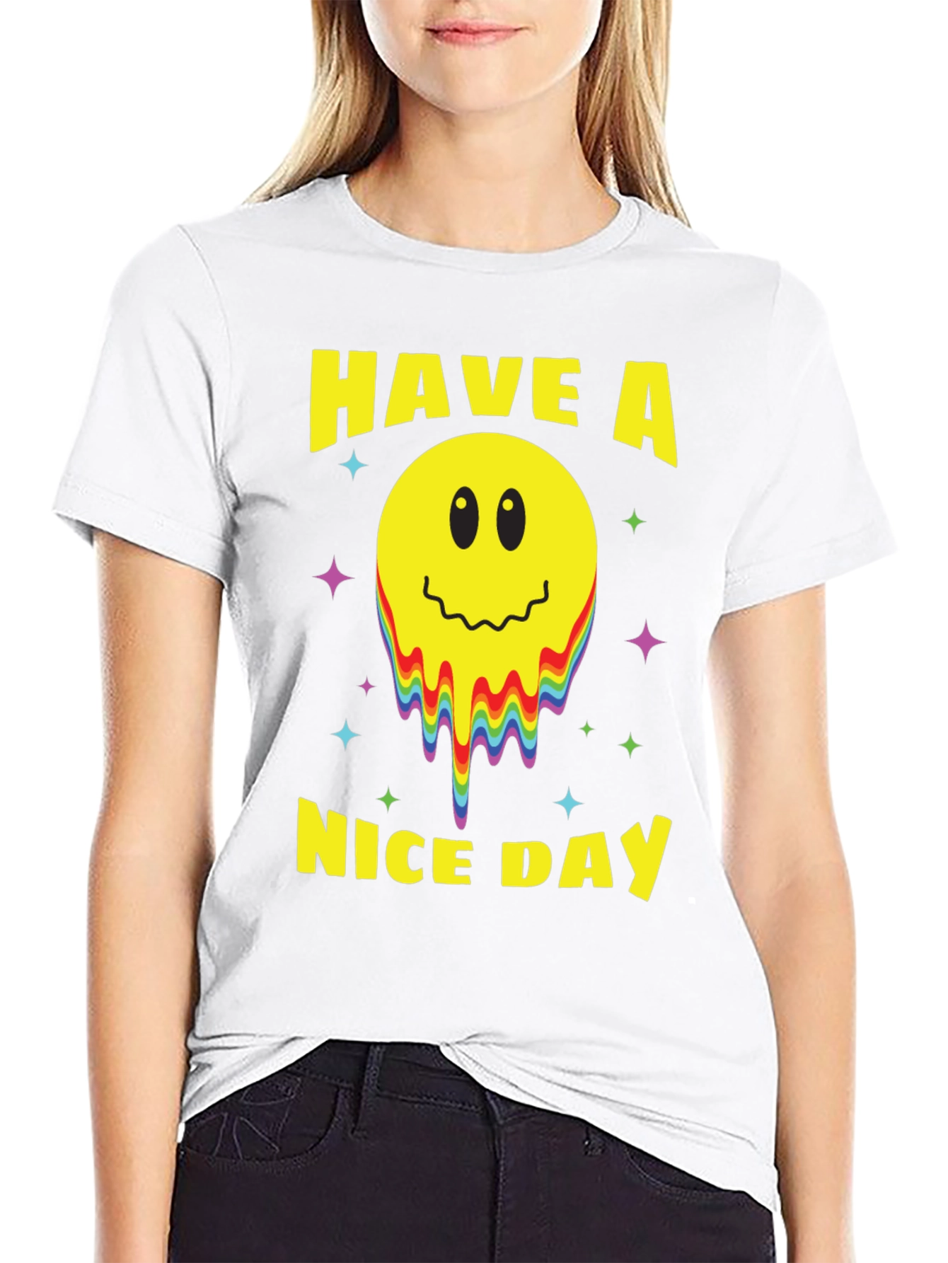 Have A Nice Day Smiley Face Graphic Tee