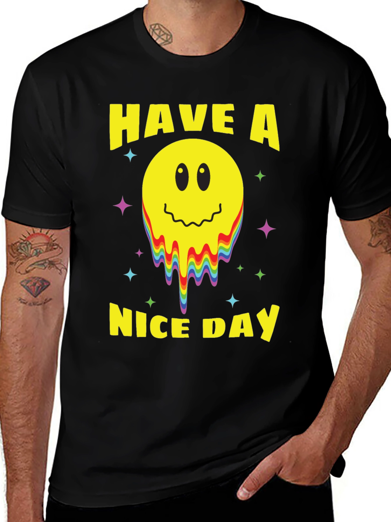 Have A Nice Day Smiley Face Graphic Tee
