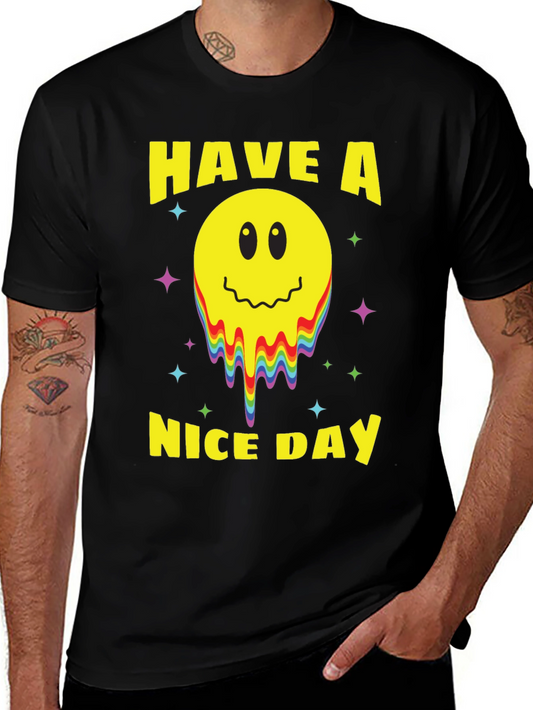 Have A Nice Day Smiley Face Graphic Tee