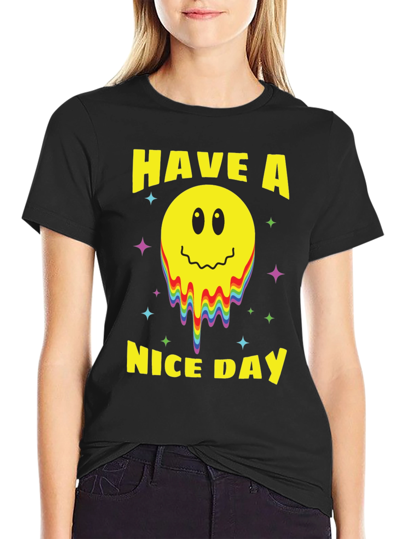 Have A Nice Day Smiley Face Graphic Tee