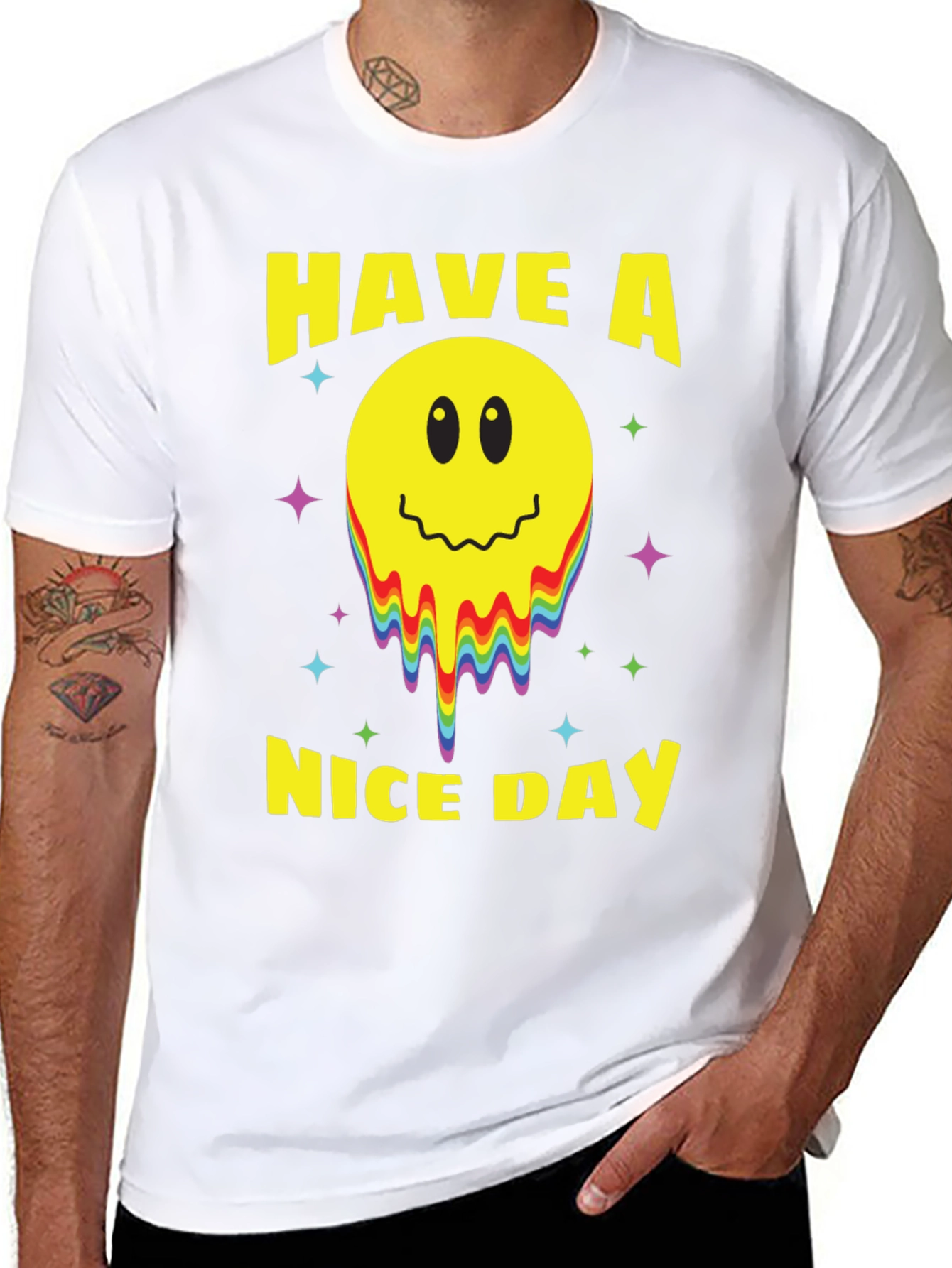 Have A Nice Day Smiley Face Graphic Tee