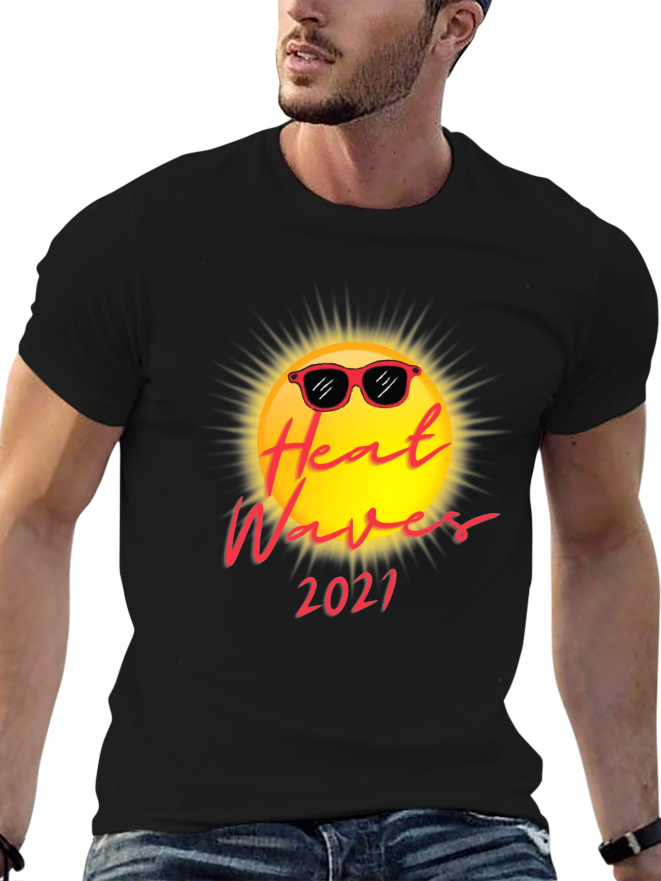Heat Waves 2021 Black Graphic Tee