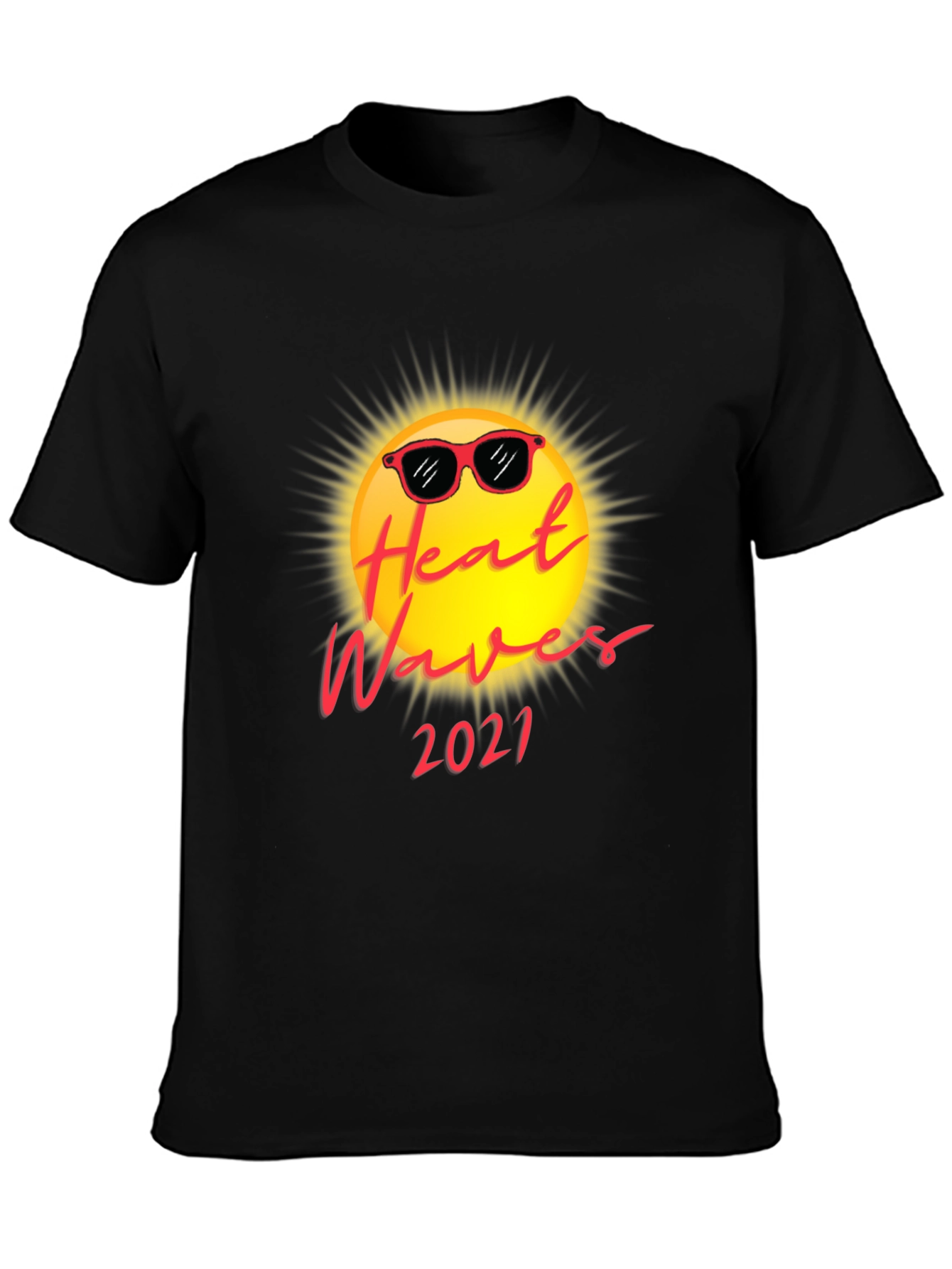 Heat Waves 2021 Black Graphic Tee