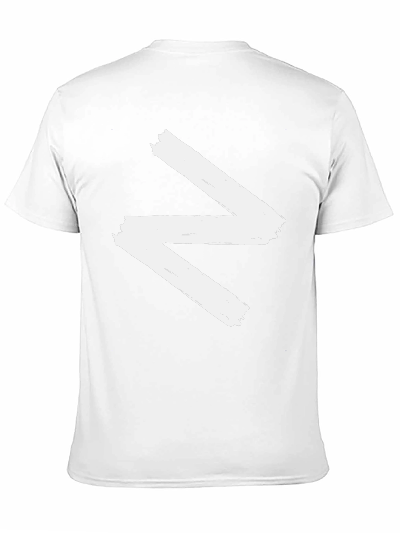 Abstract Zig-Zag Graphic Black T-Shirt