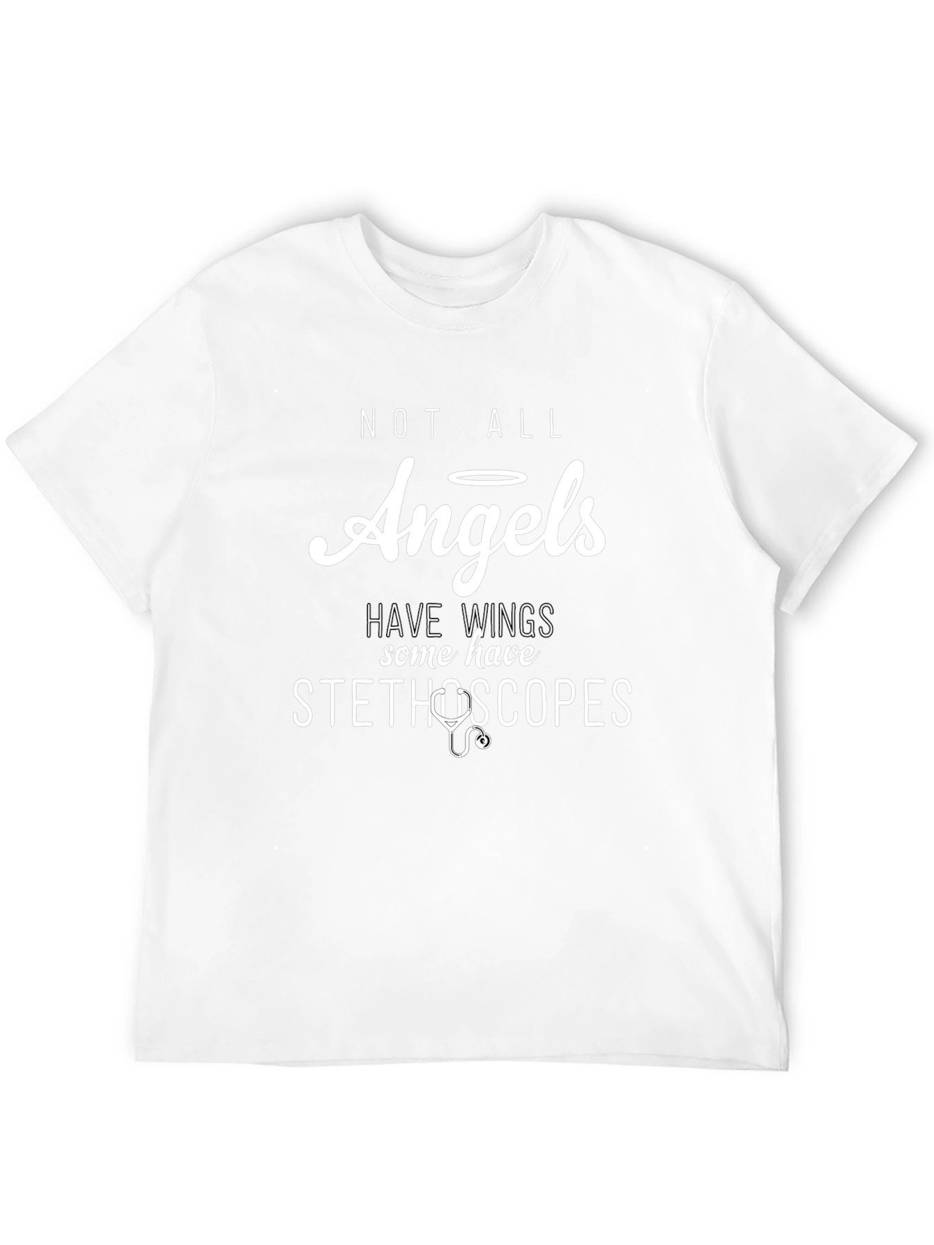 Angels With Stethoscopes Graphic Tee - Medical Hero Shirt