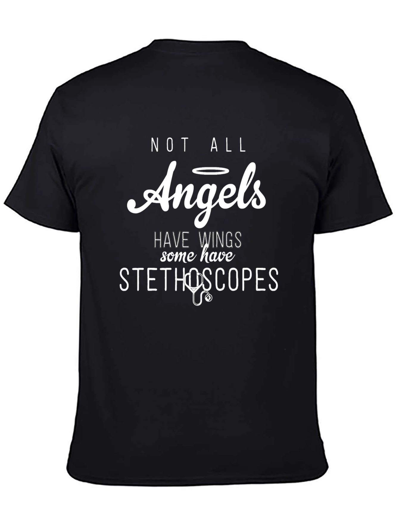 Angels With Stethoscopes Graphic Tee - Medical Hero Shirt