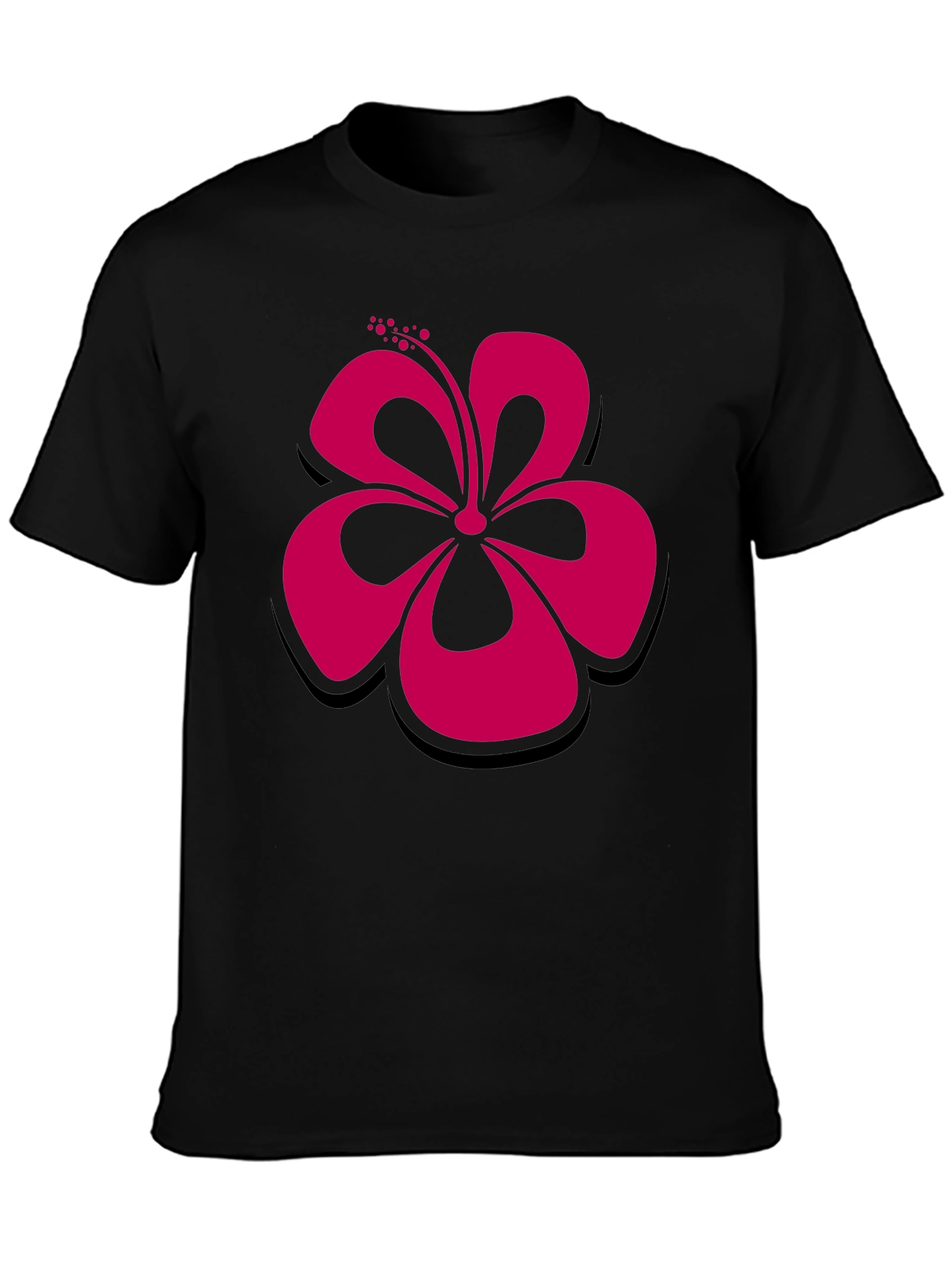 Hibiscus Flower Graphic Tee - Stylish Casual Wear