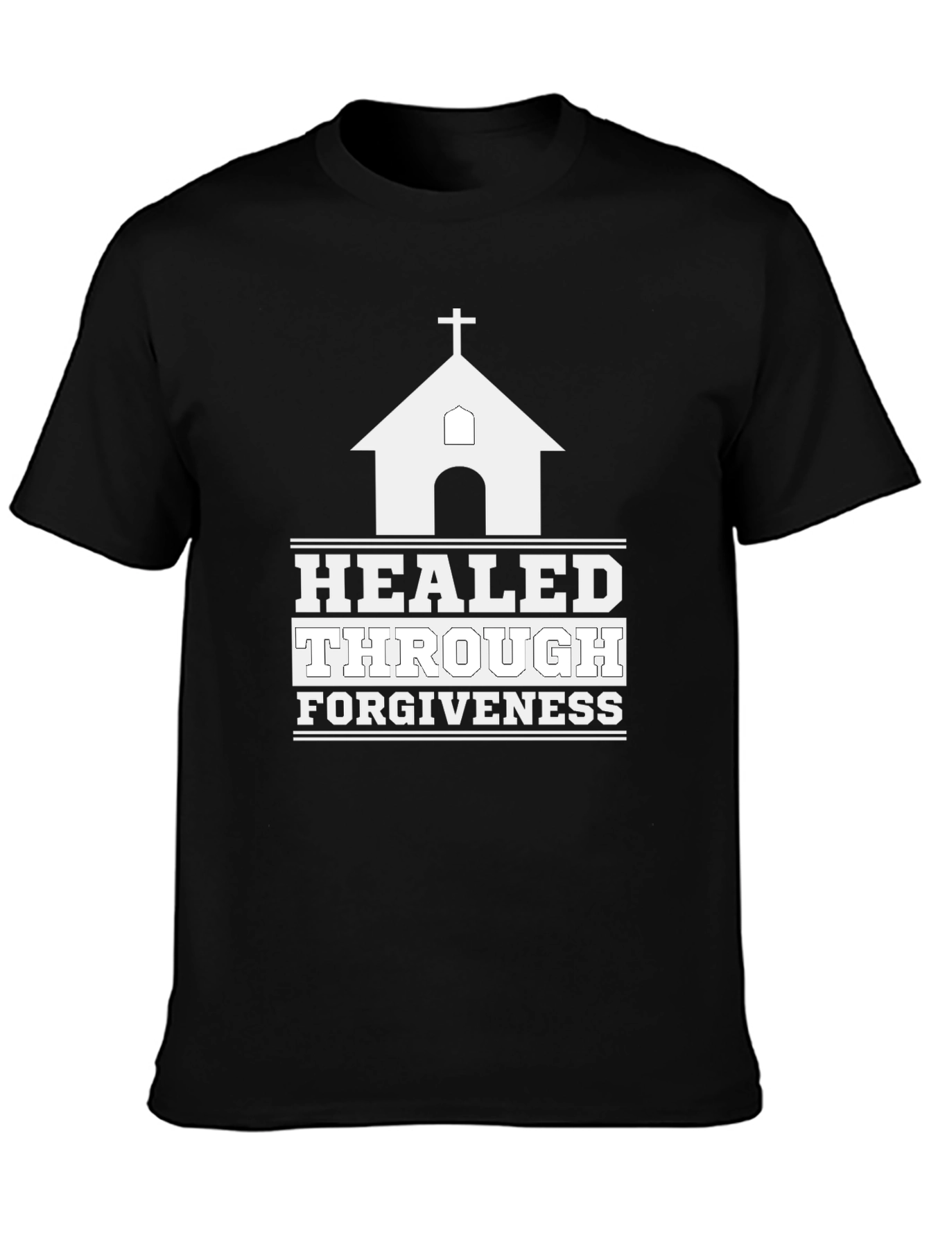Healed Through Forgiveness Christian Graphic Tee