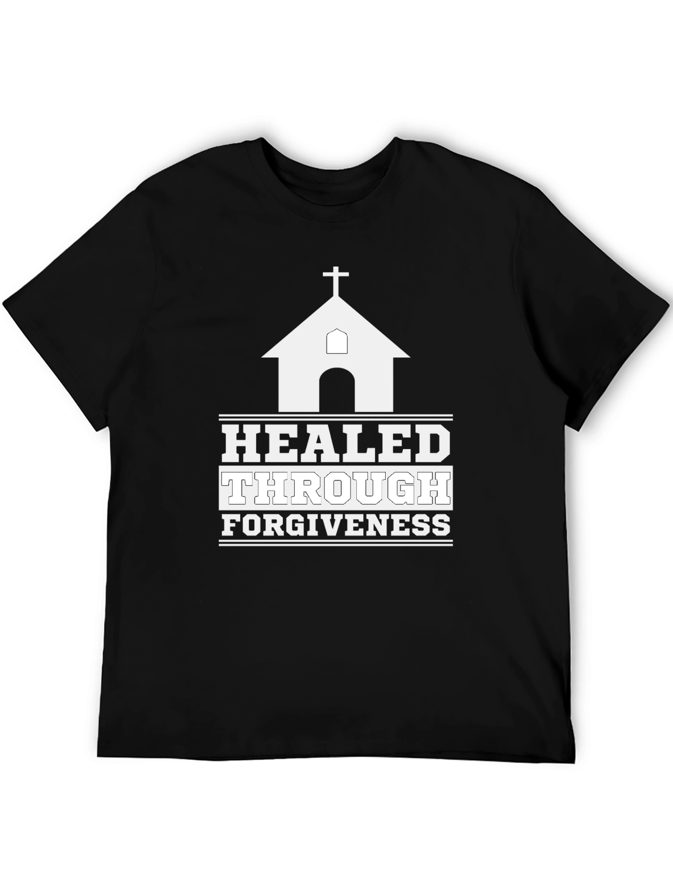 Healed Through Forgiveness Christian Graphic Tee