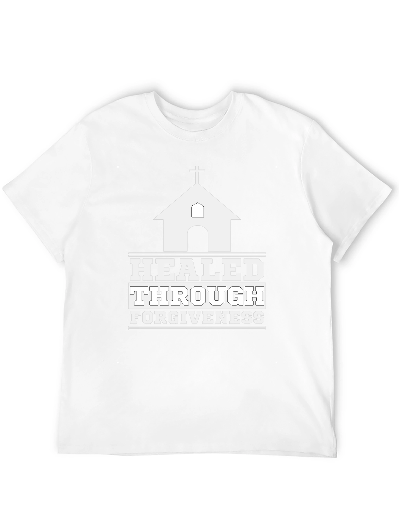 Healed Through Forgiveness Christian Graphic Tee