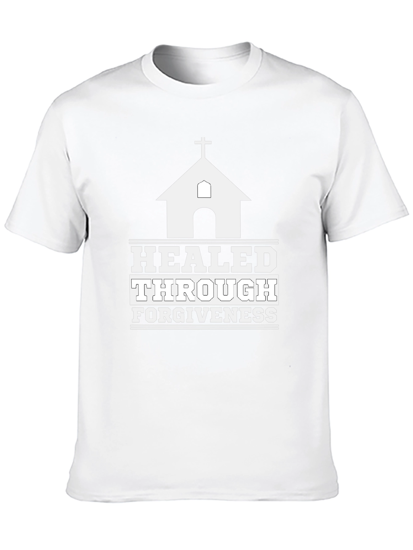 Healed Through Forgiveness Christian Graphic Tee
