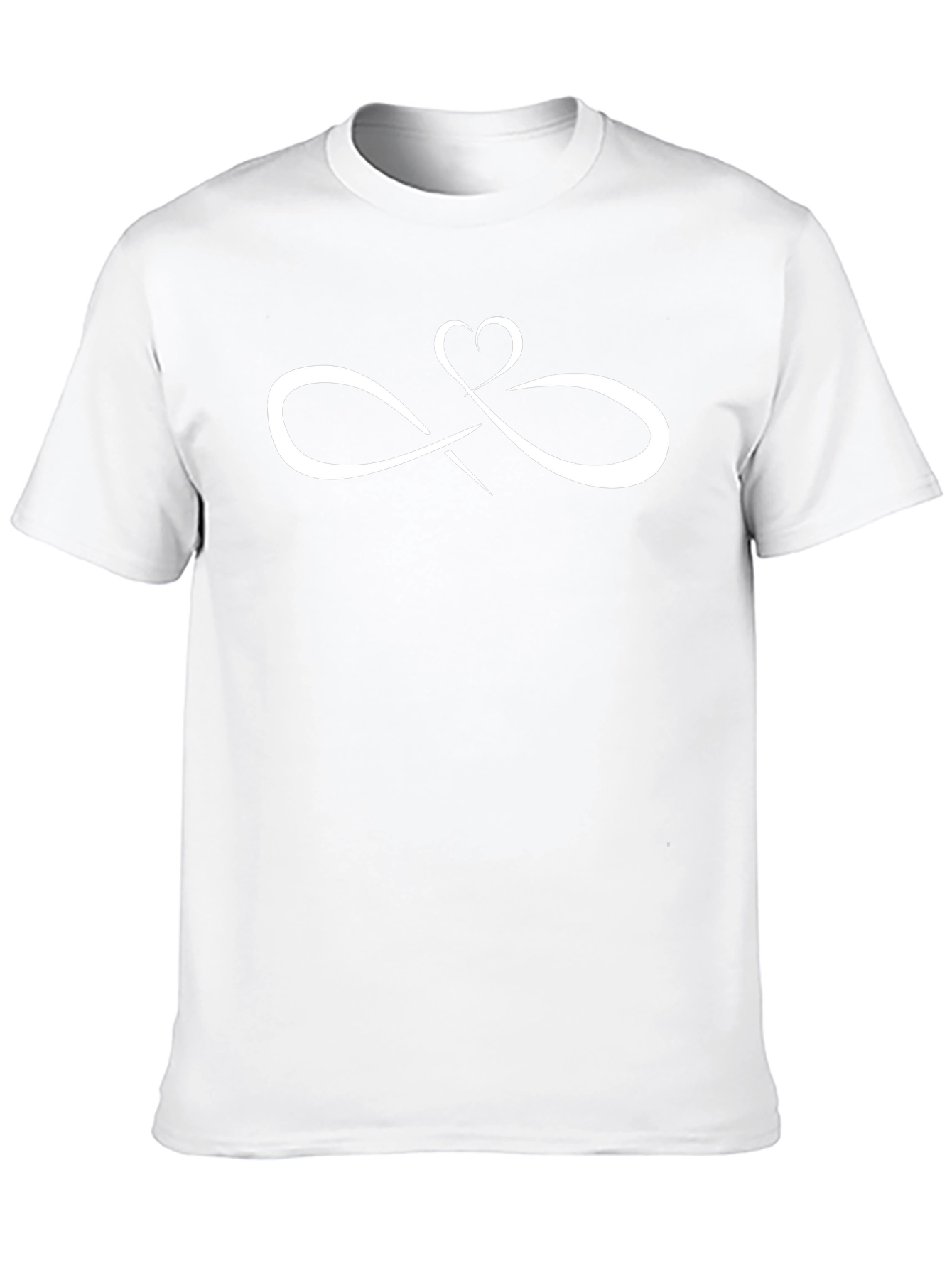 Heart Infinity Graphic Tee - Trendy Casual Top