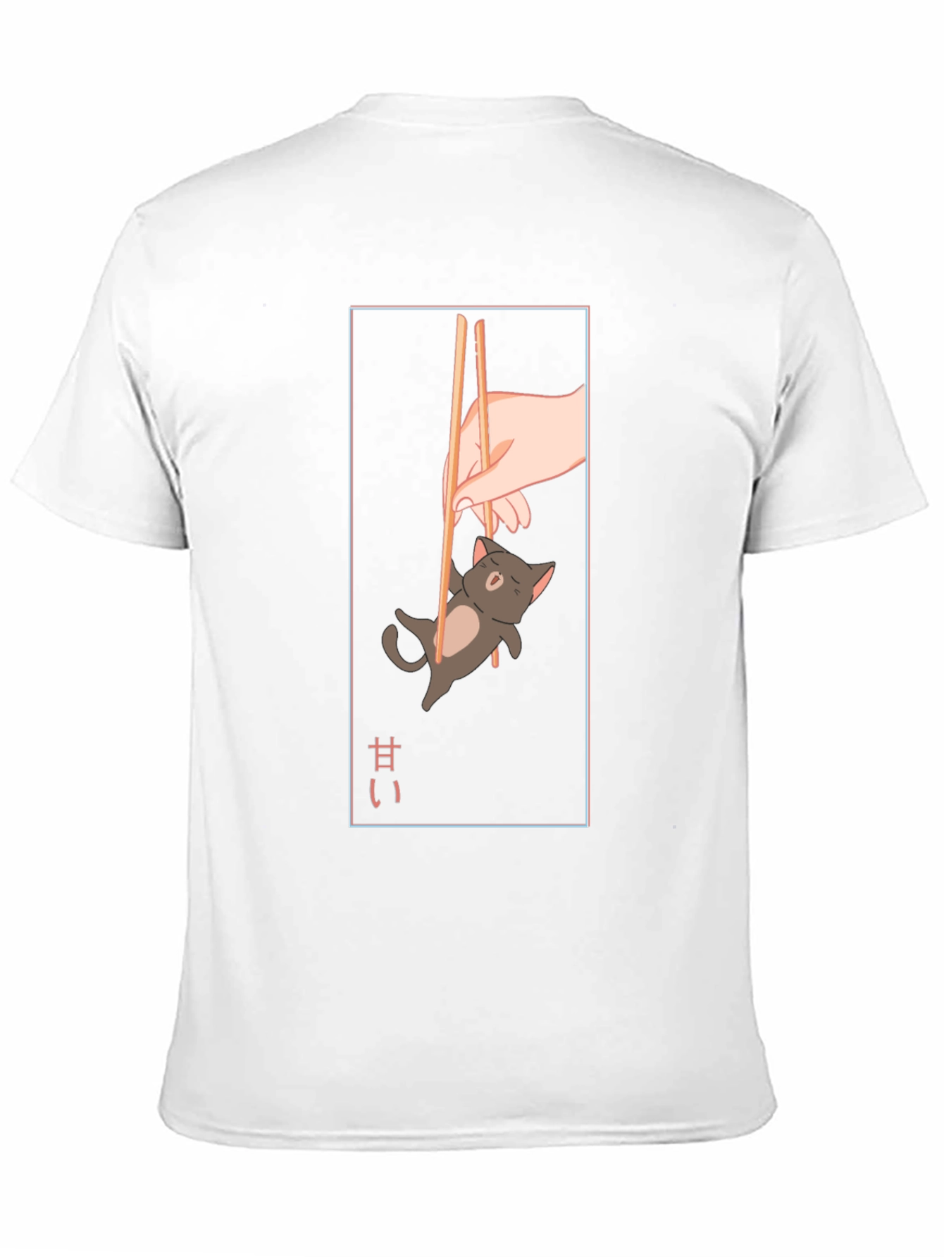 Anime Cat Chopsticks T-Shirt