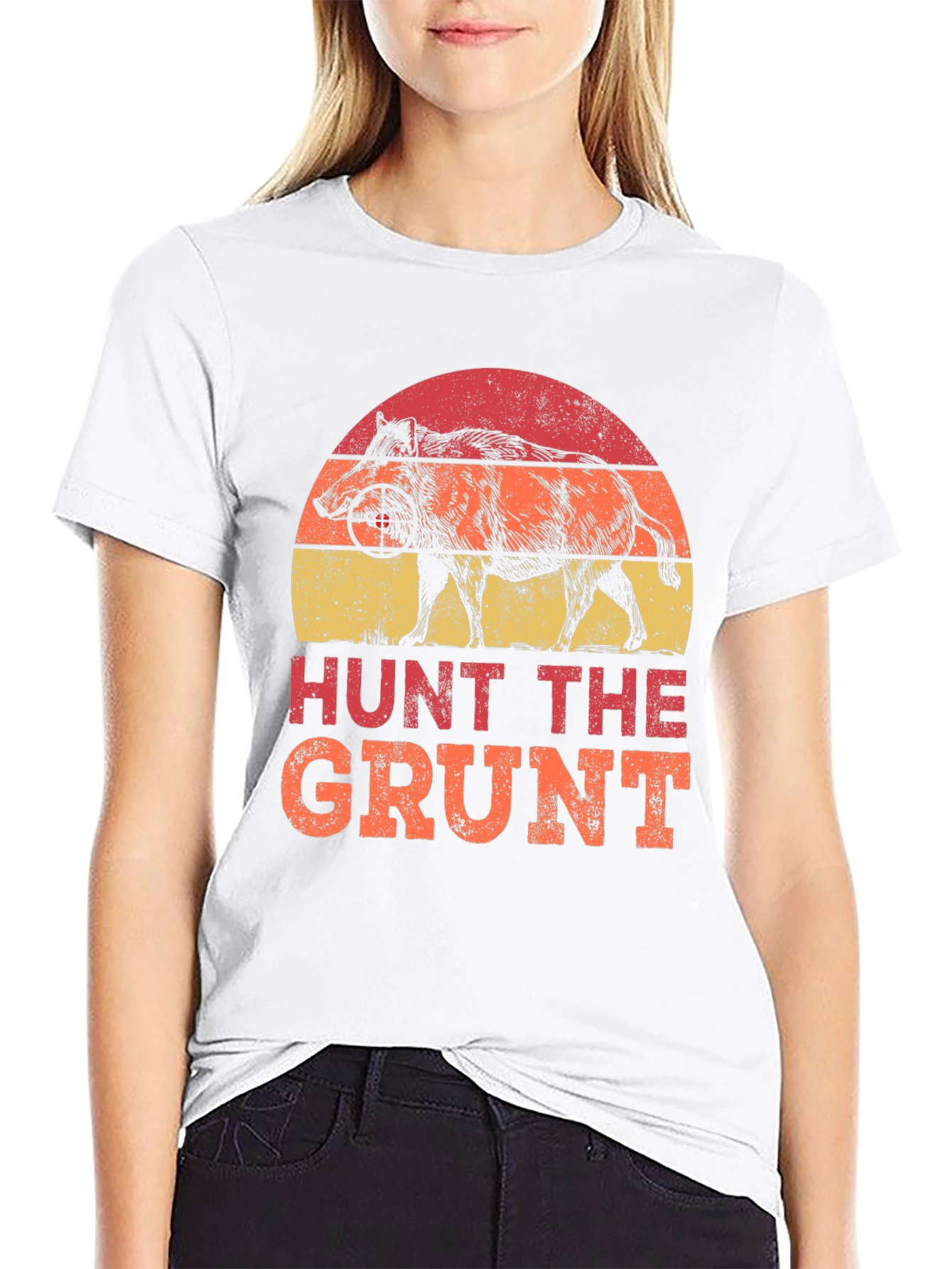 Hunt the Grunt T-Shirt - Wild Boar Hunter Tee