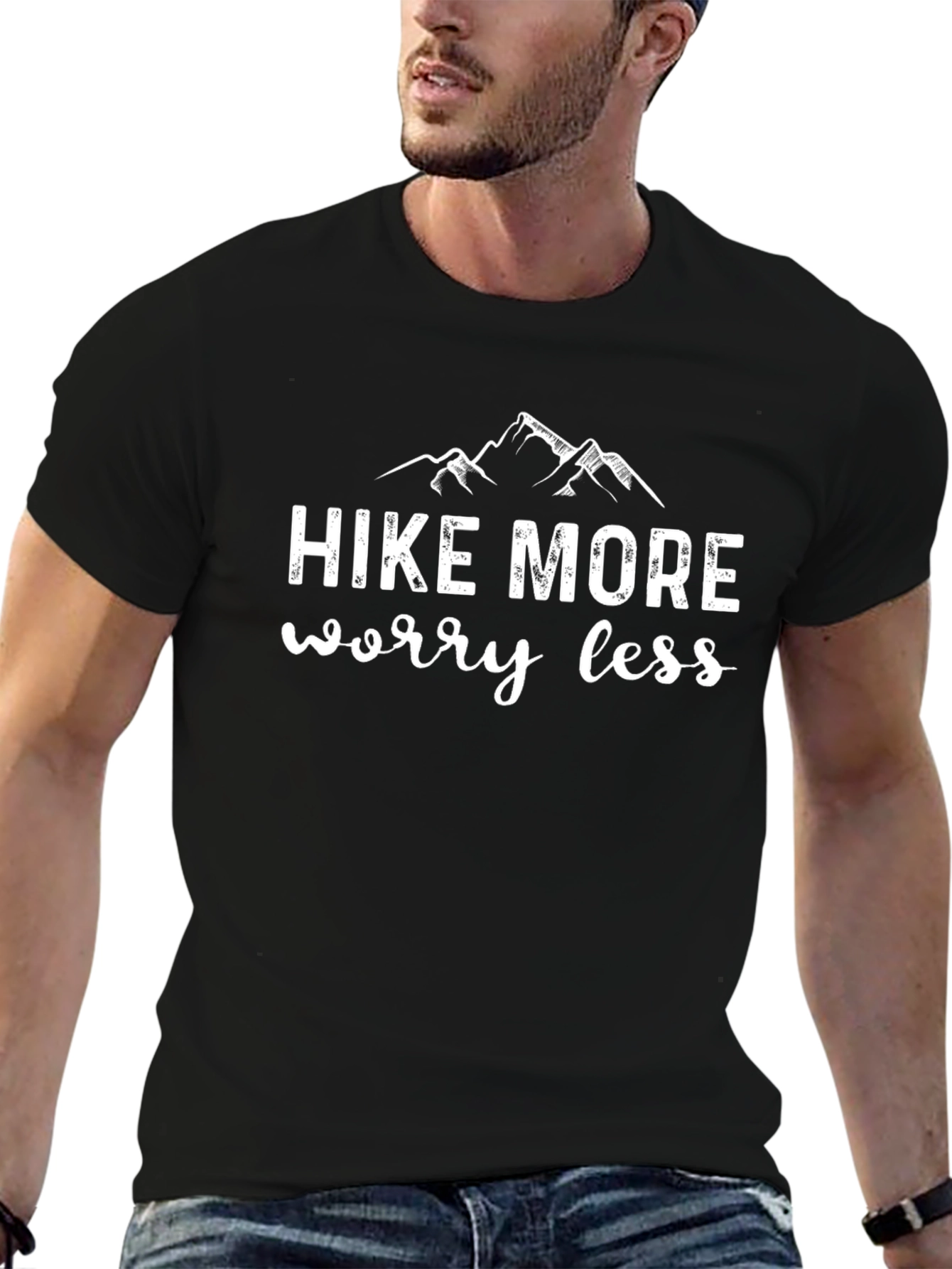 Hike More Worry Less Graphic T-Shirt
