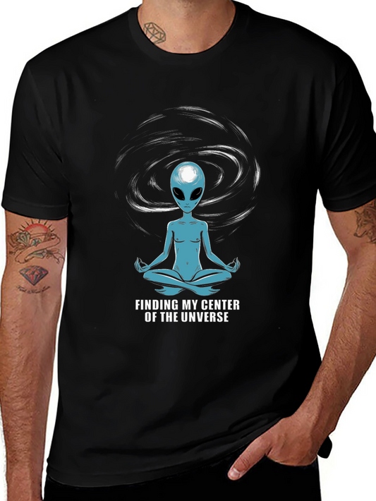 Alien Meditation T-Shirt - Find Your Center