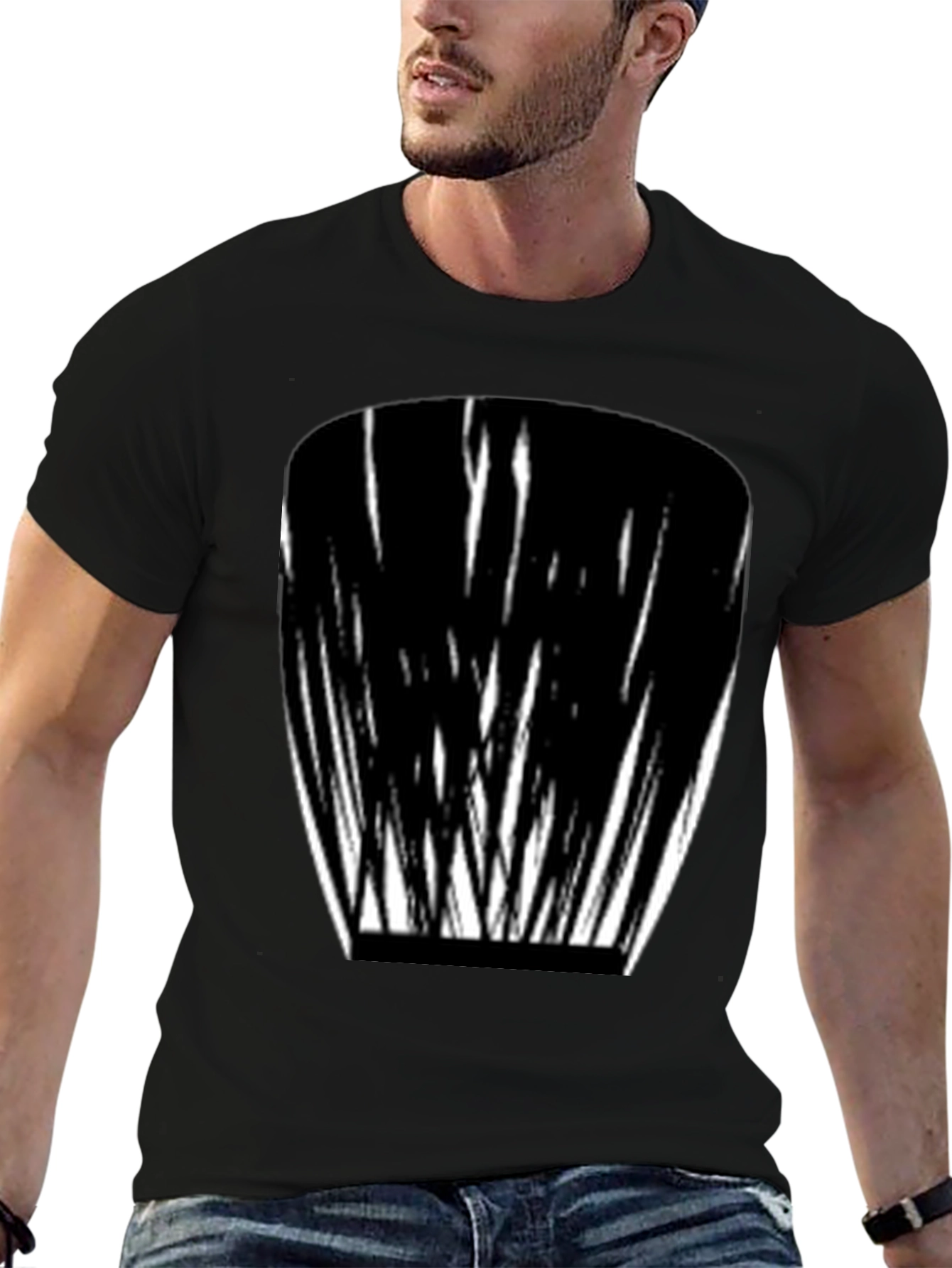 Abstract Black & White Graphic Tee