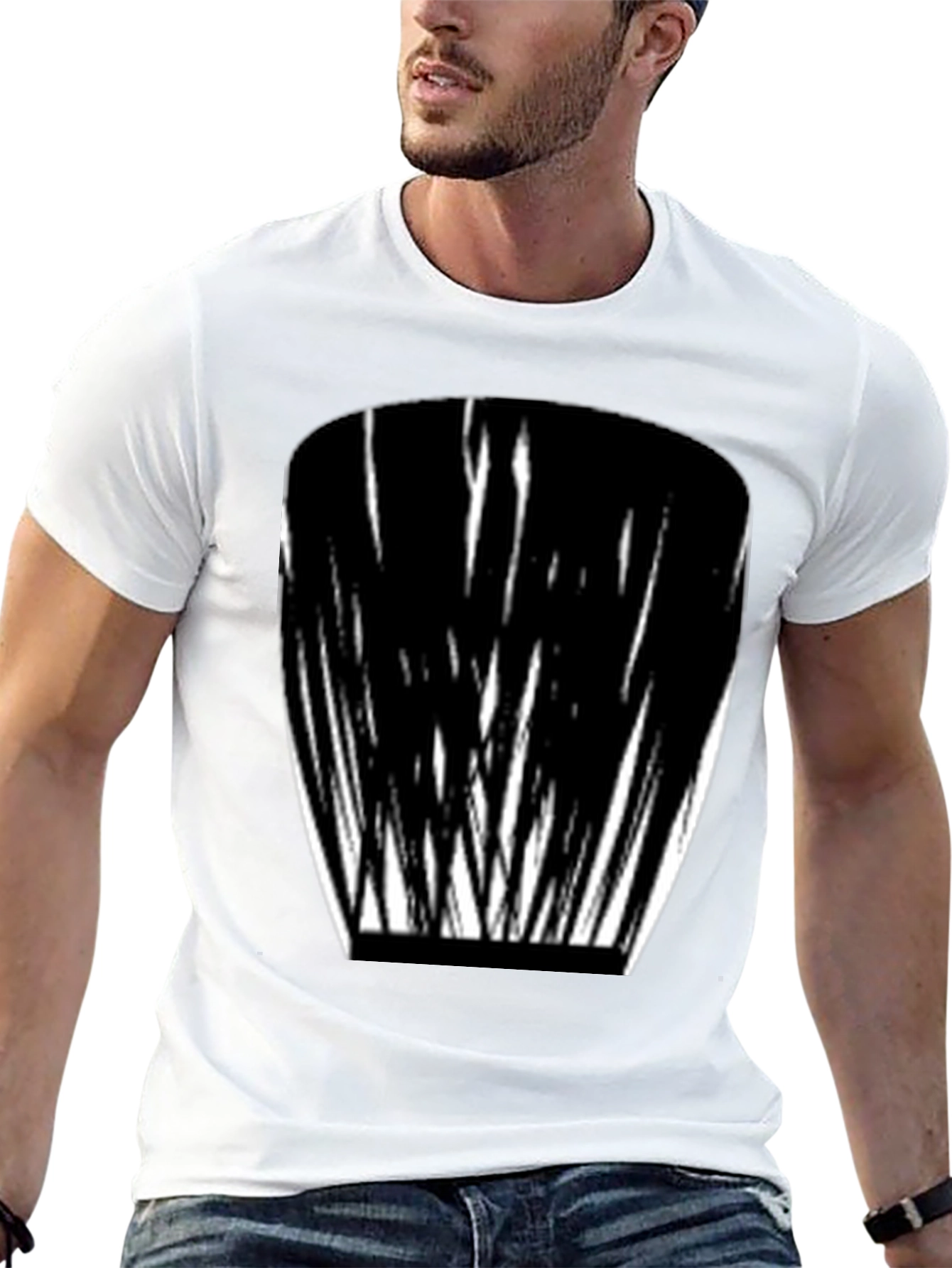 Abstract Black & White Graphic Tee