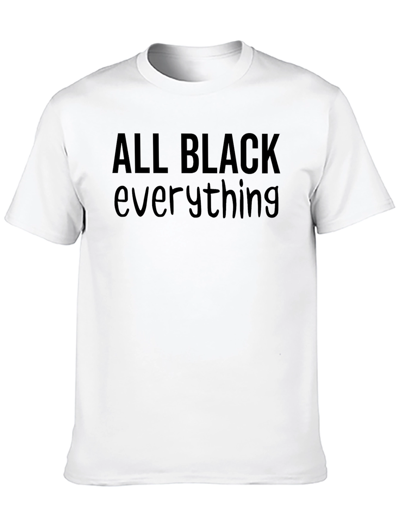 All Black Everything Graphic Tee