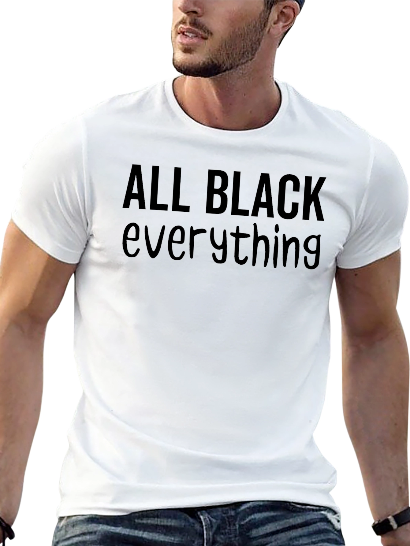 All Black Everything Graphic Tee