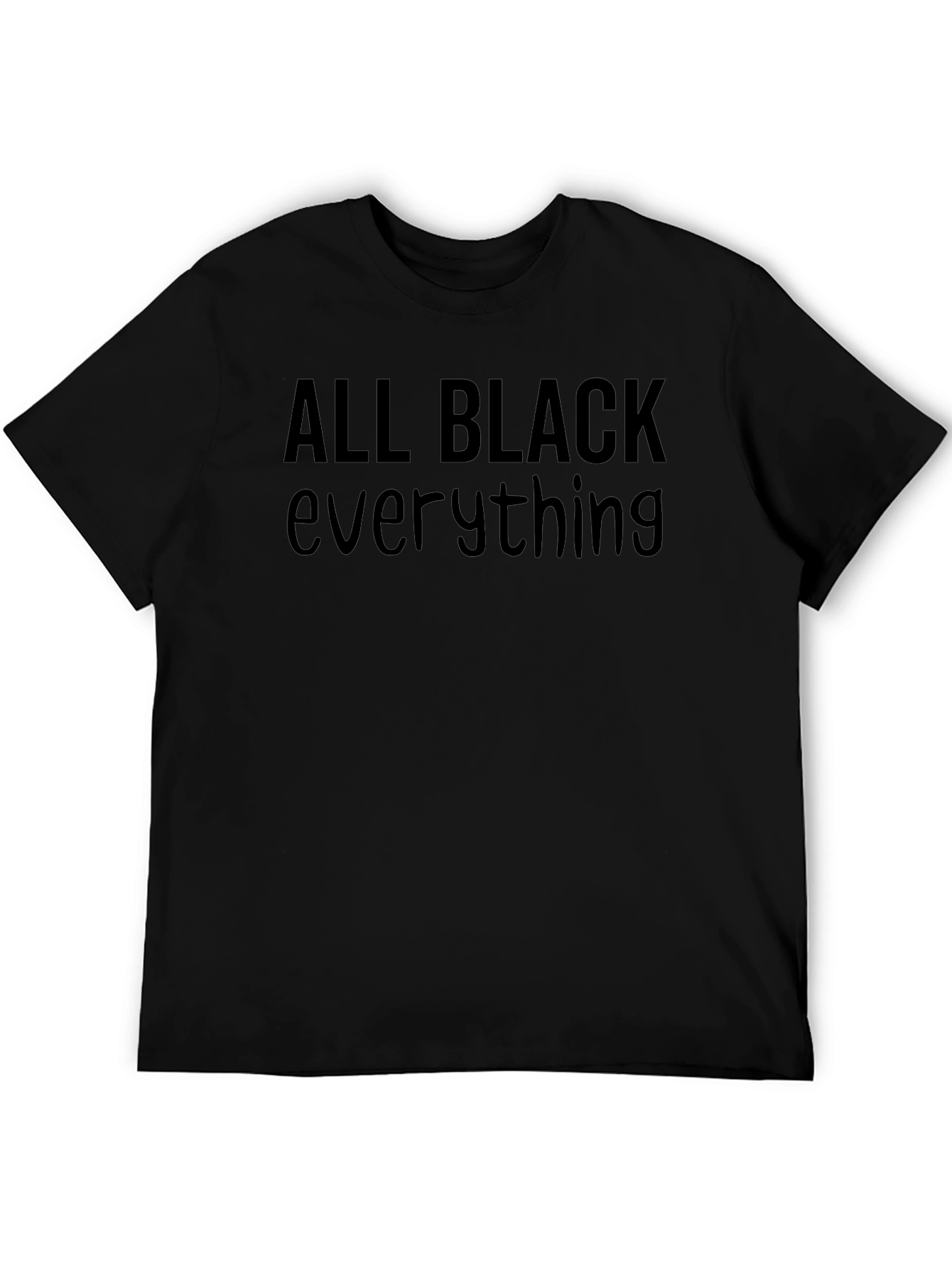 All Black Everything Graphic Tee