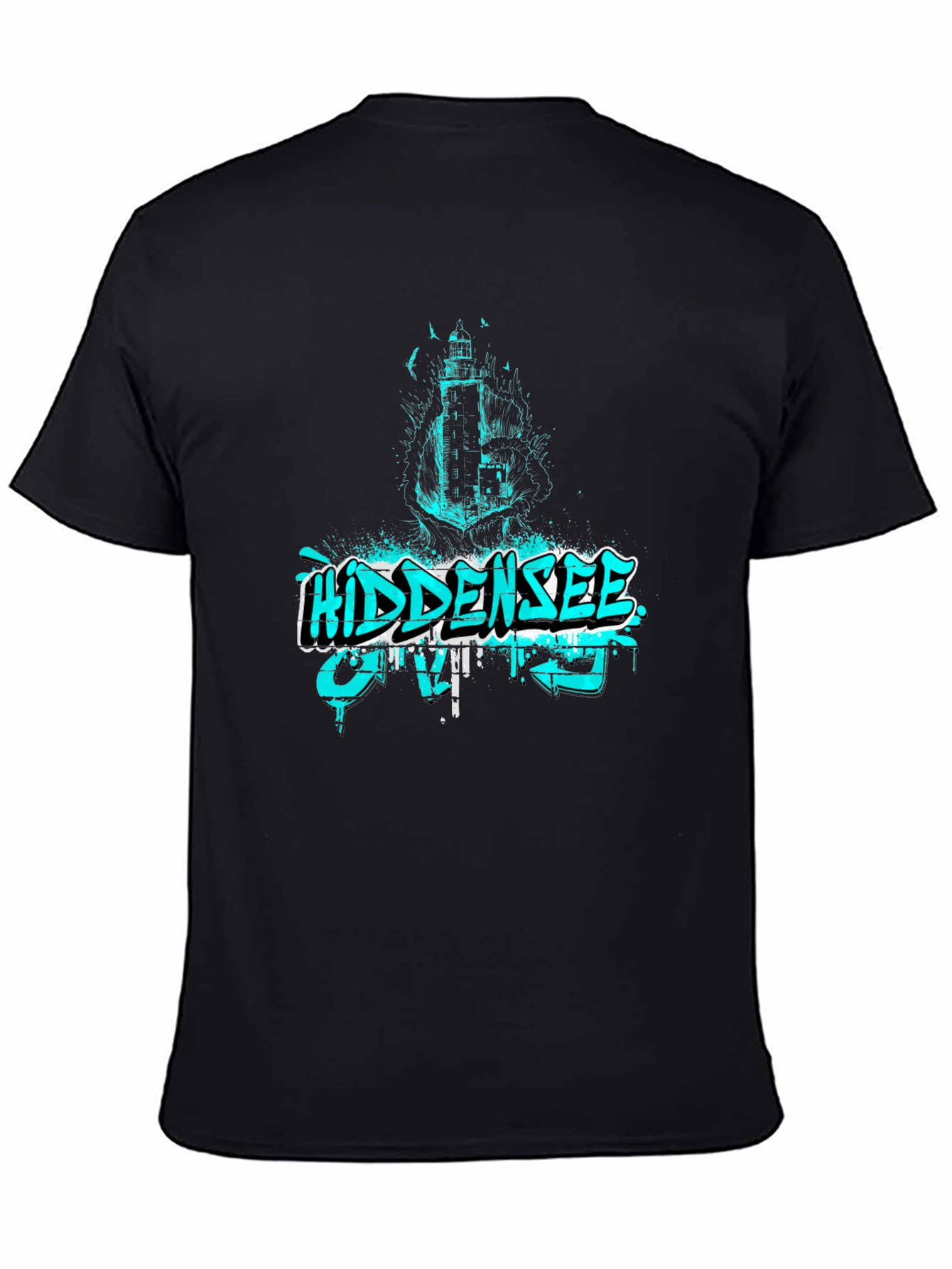Hidden Sea Lighthouse Graphic T-Shirt