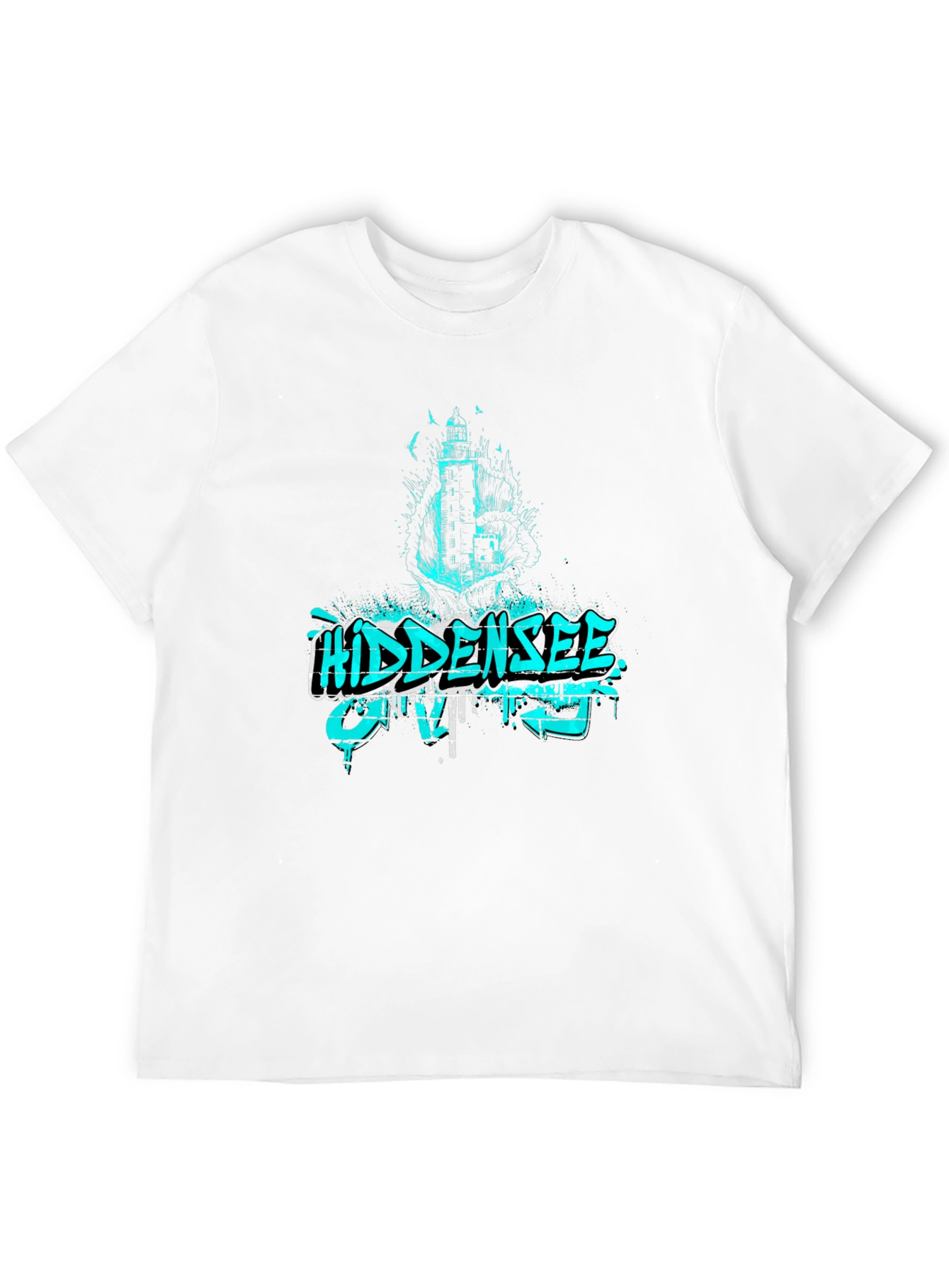 Hidden Sea Lighthouse Graphic T-Shirt