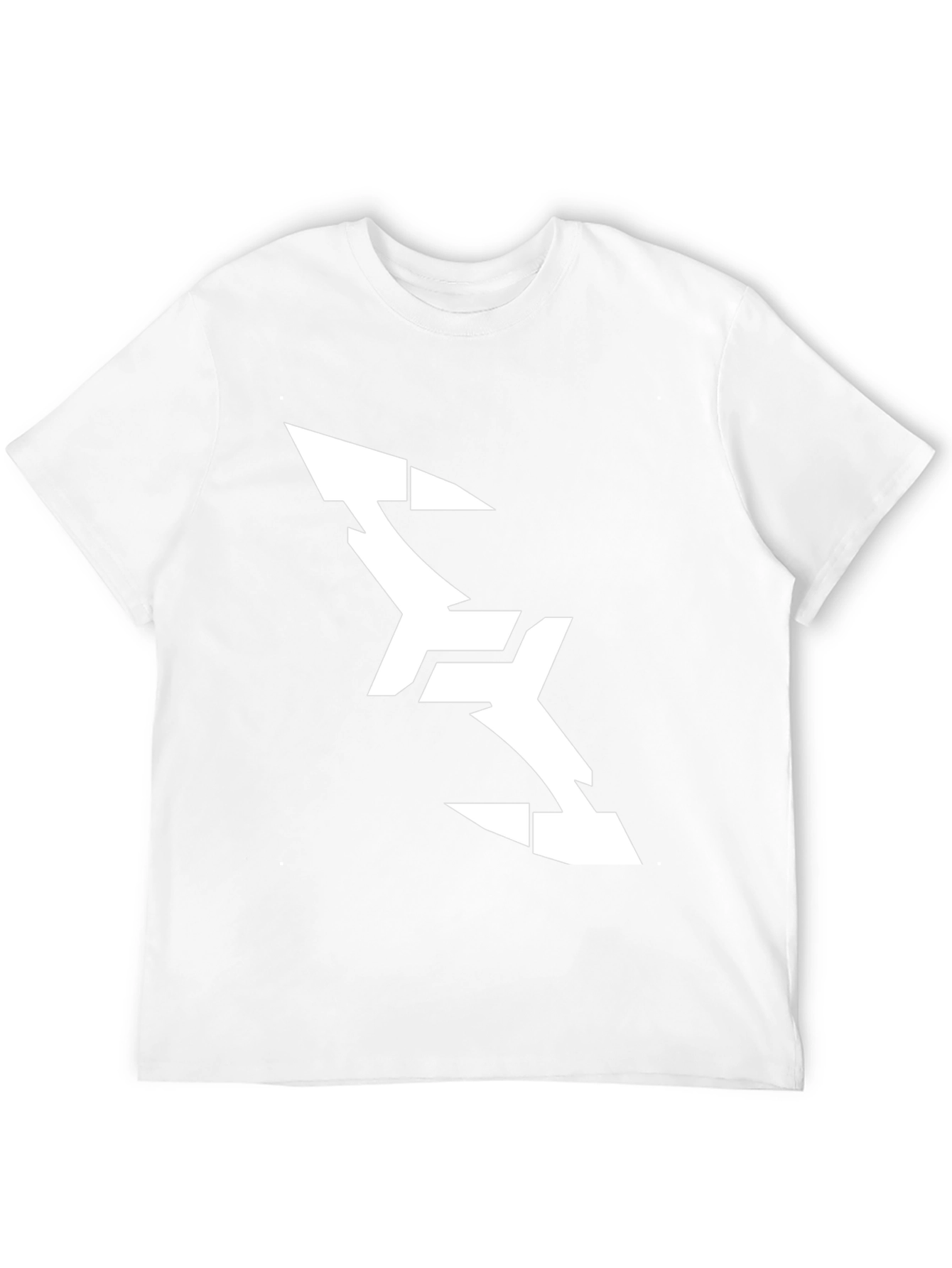 Abstract Arrow Graphic Tee - Modern Black T-Shirt