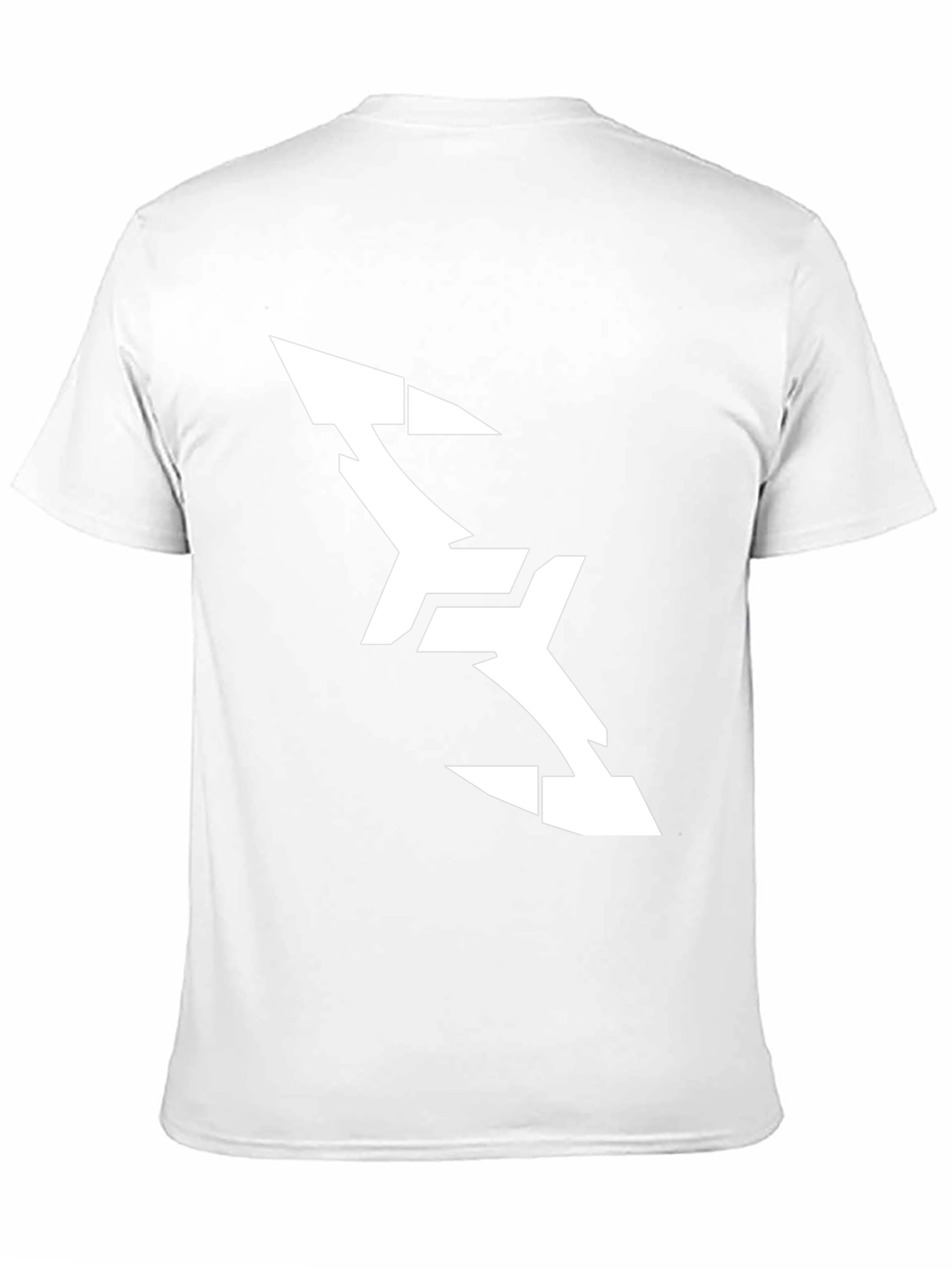 Abstract Arrow Graphic Tee - Modern Black T-Shirt