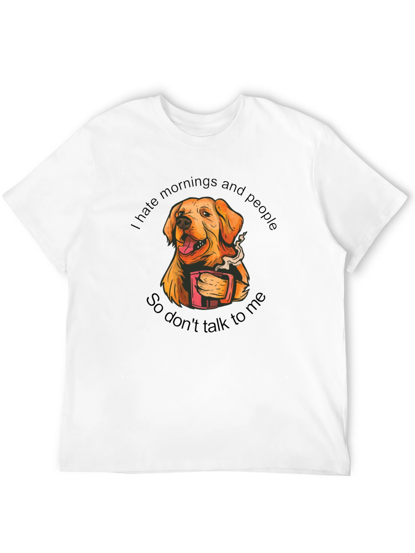 I Hate Mornings Dog Graphic Tee