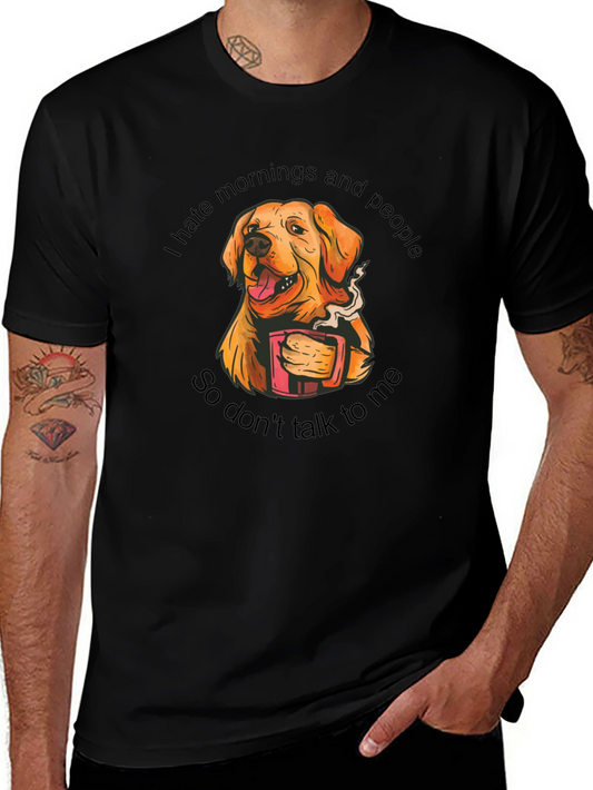 I Hate Mornings Dog Graphic Tee
