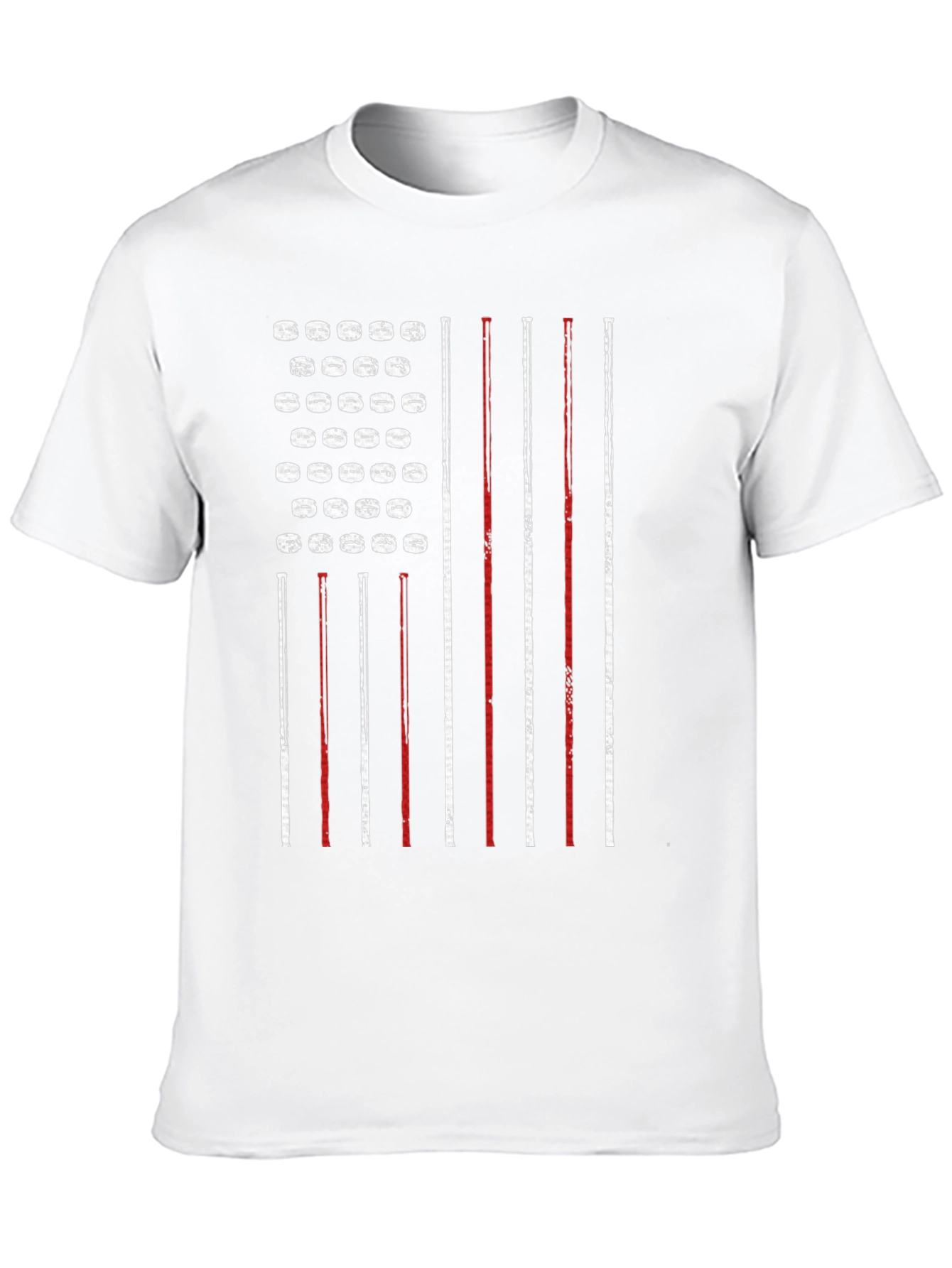 American Flag Hockey Puck Patriotic T-Shirt