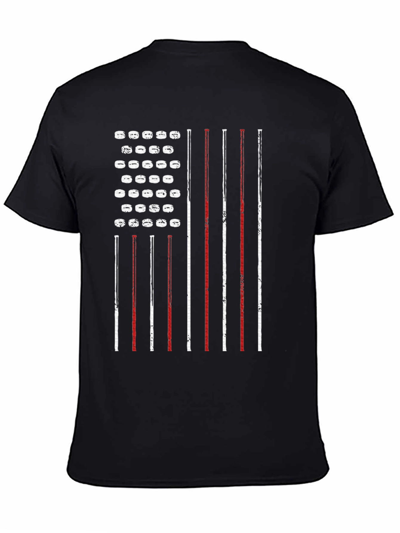 American Flag Hockey Puck Patriotic T-Shirt
