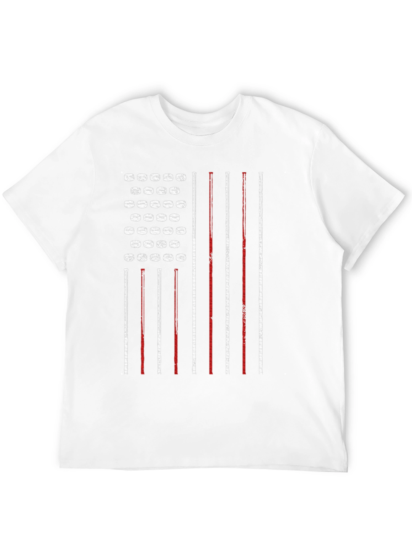 American Flag Hockey Puck Patriotic T-Shirt
