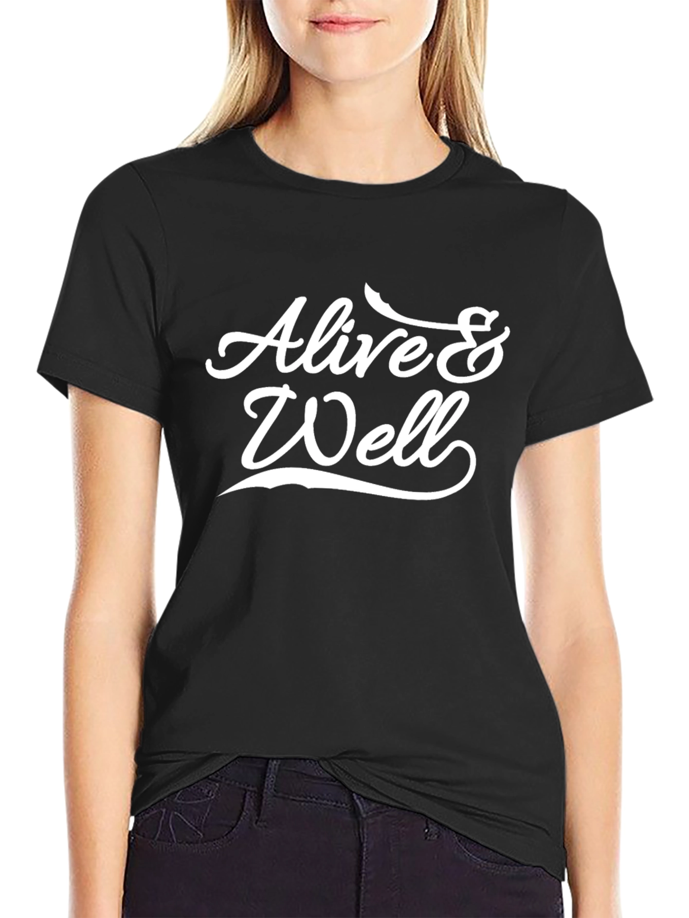 Alive & Well Graphic Black T-Shirt