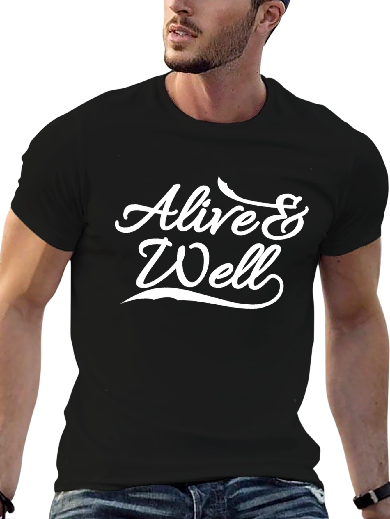Alive & Well Graphic Black T-Shirt