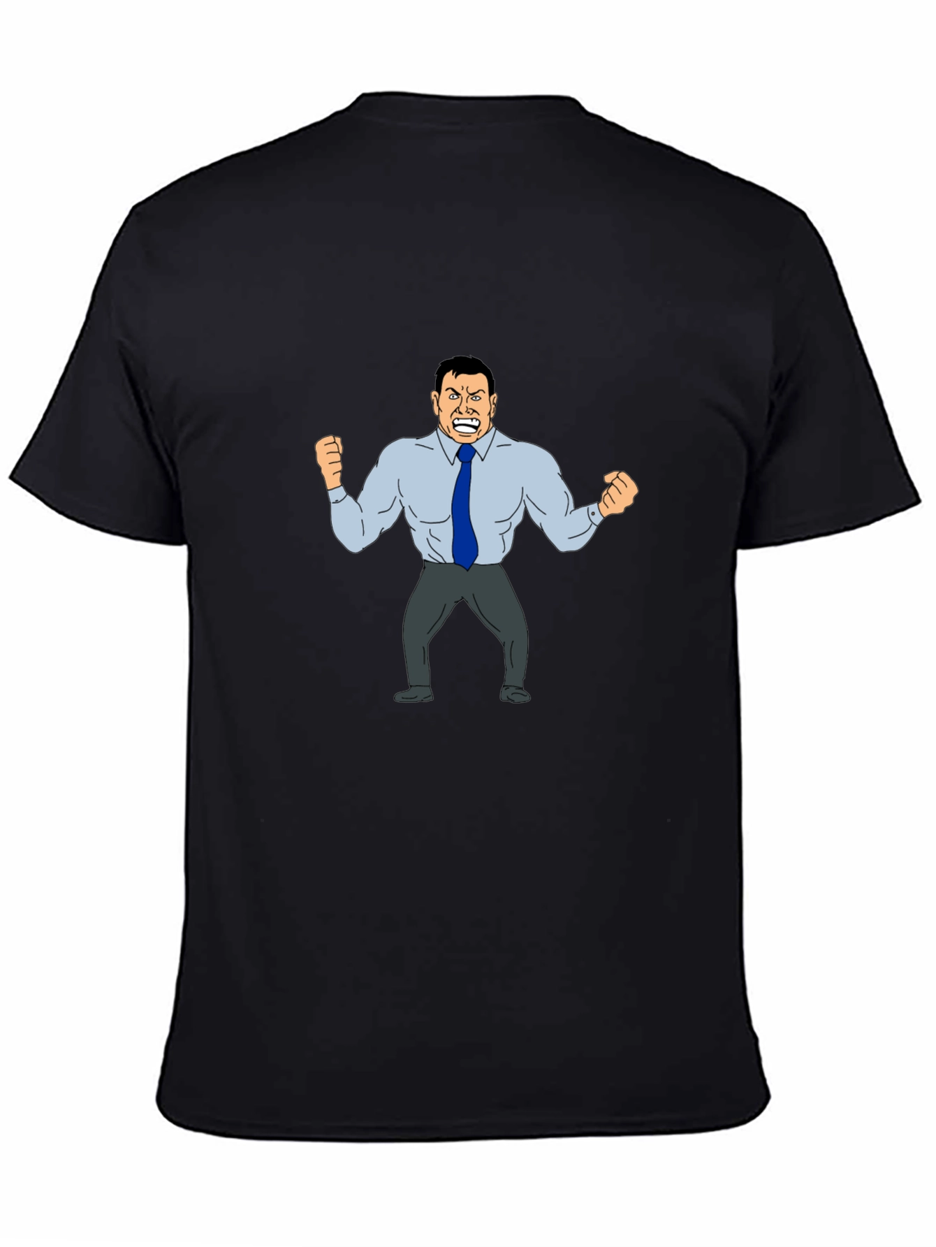 Angry Boss Cartoon Graphic T-Shirt