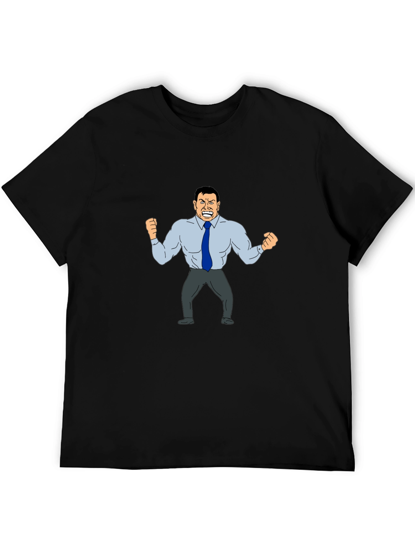 Angry Boss Cartoon Graphic T-Shirt