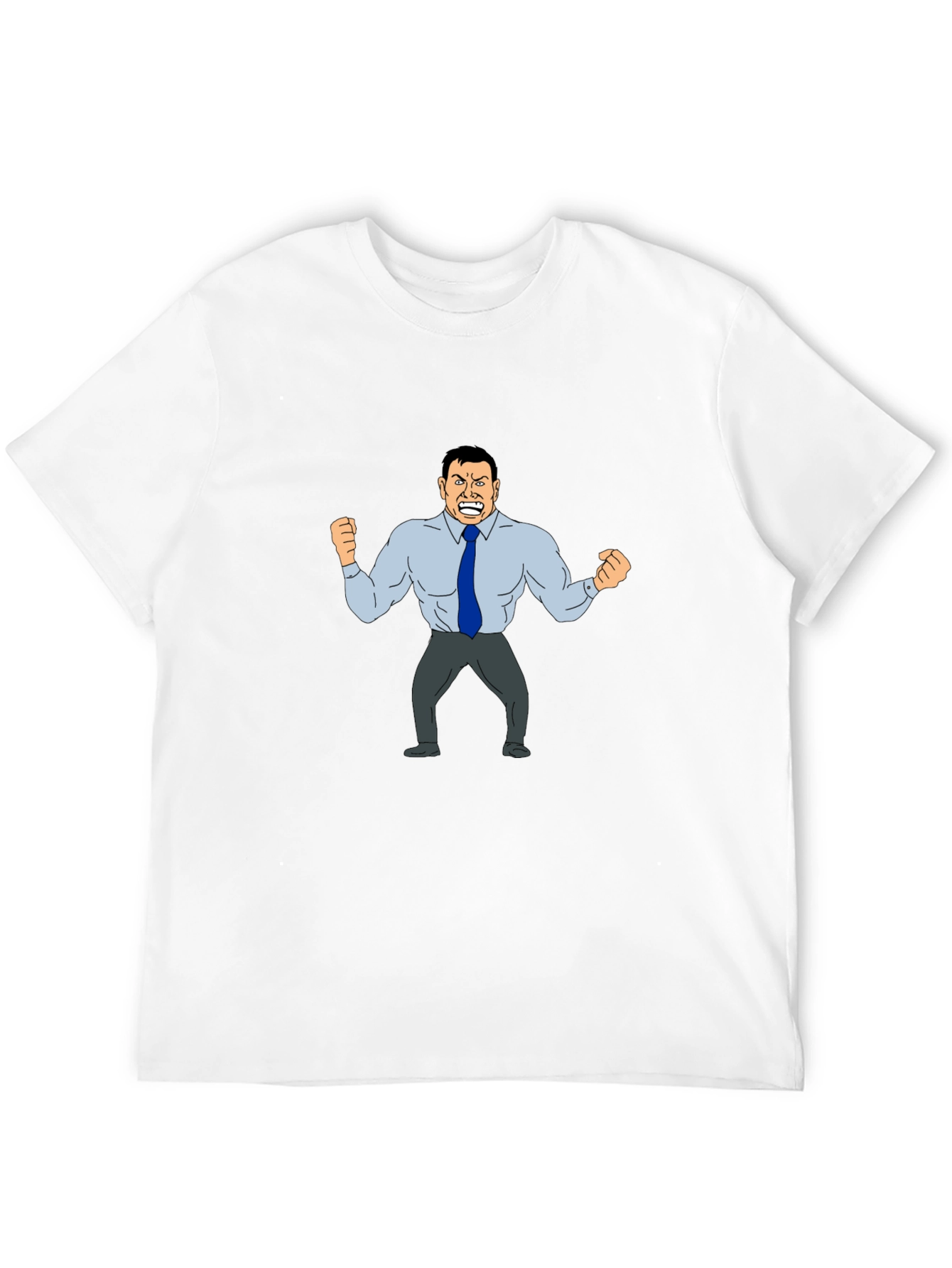 Angry Boss Cartoon Graphic T-Shirt