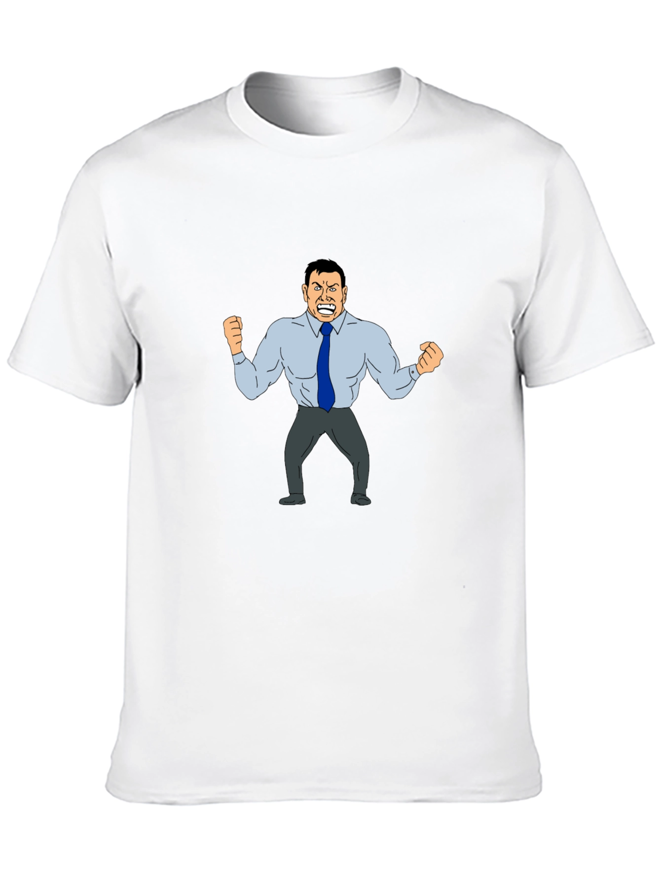 Angry Boss Cartoon Graphic T-Shirt
