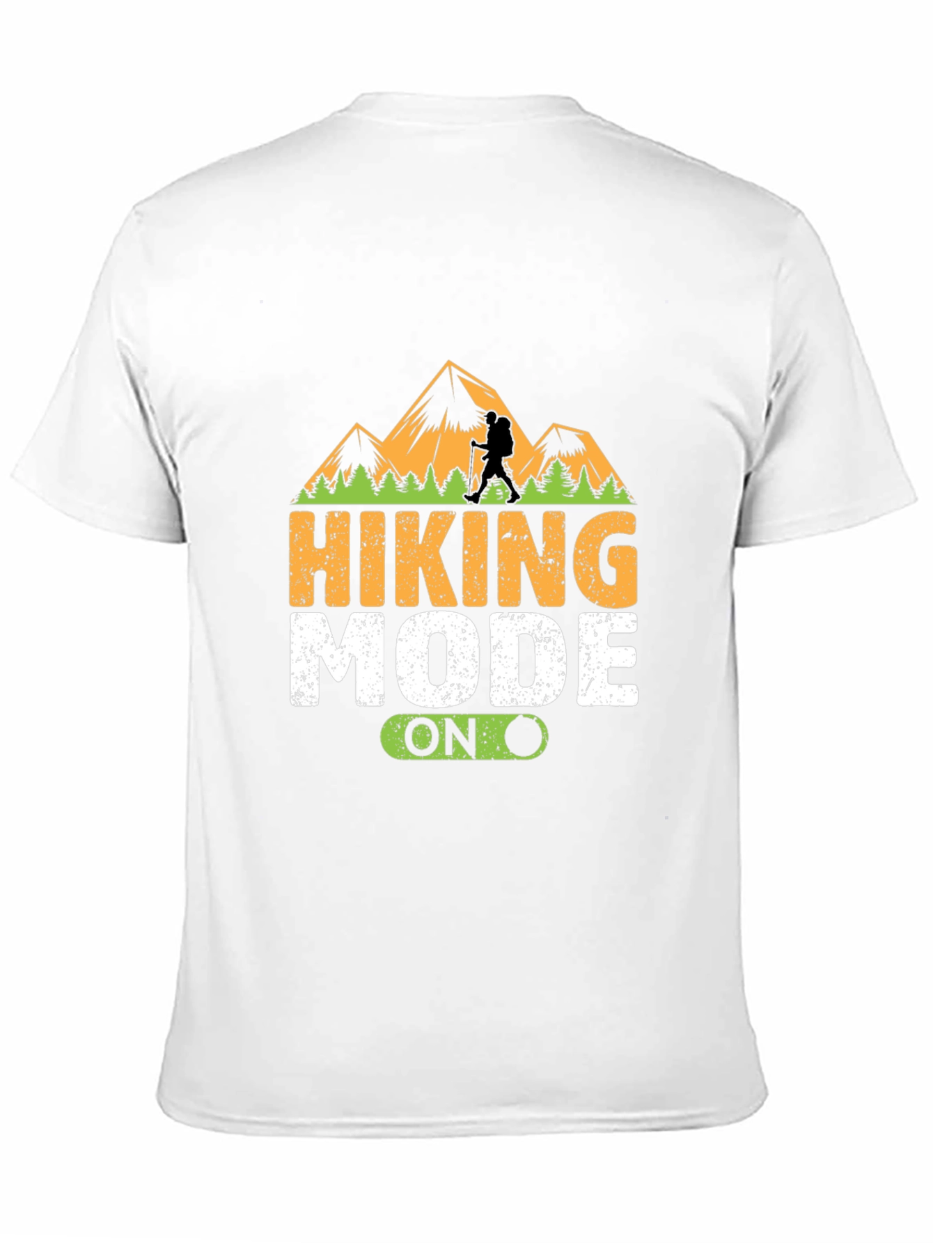 Hiking Mode On Black T-Shirt