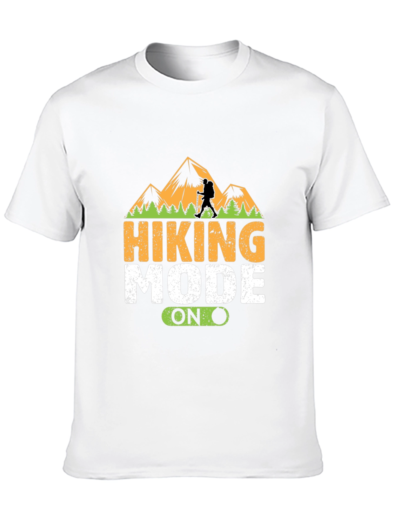 Hiking Mode On Black T-Shirt